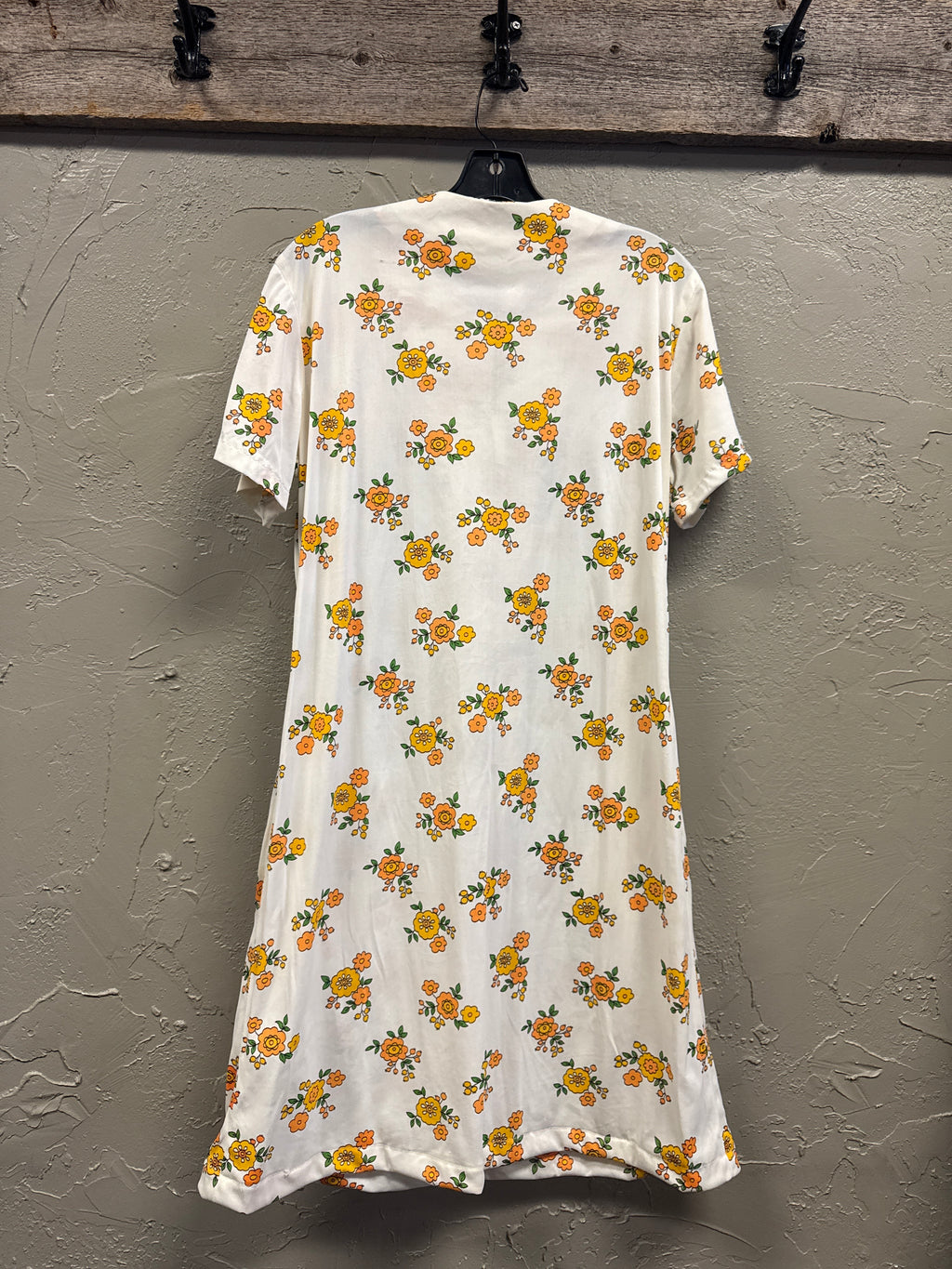 VTG FLORAL HOUSE DRESS *as is*