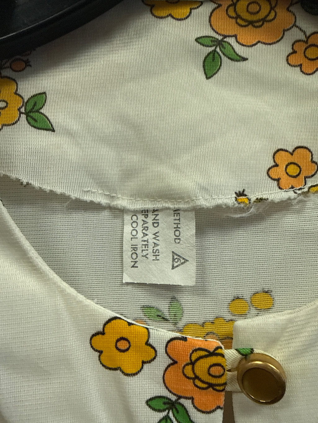 VTG FLORAL HOUSE DRESS *as is*