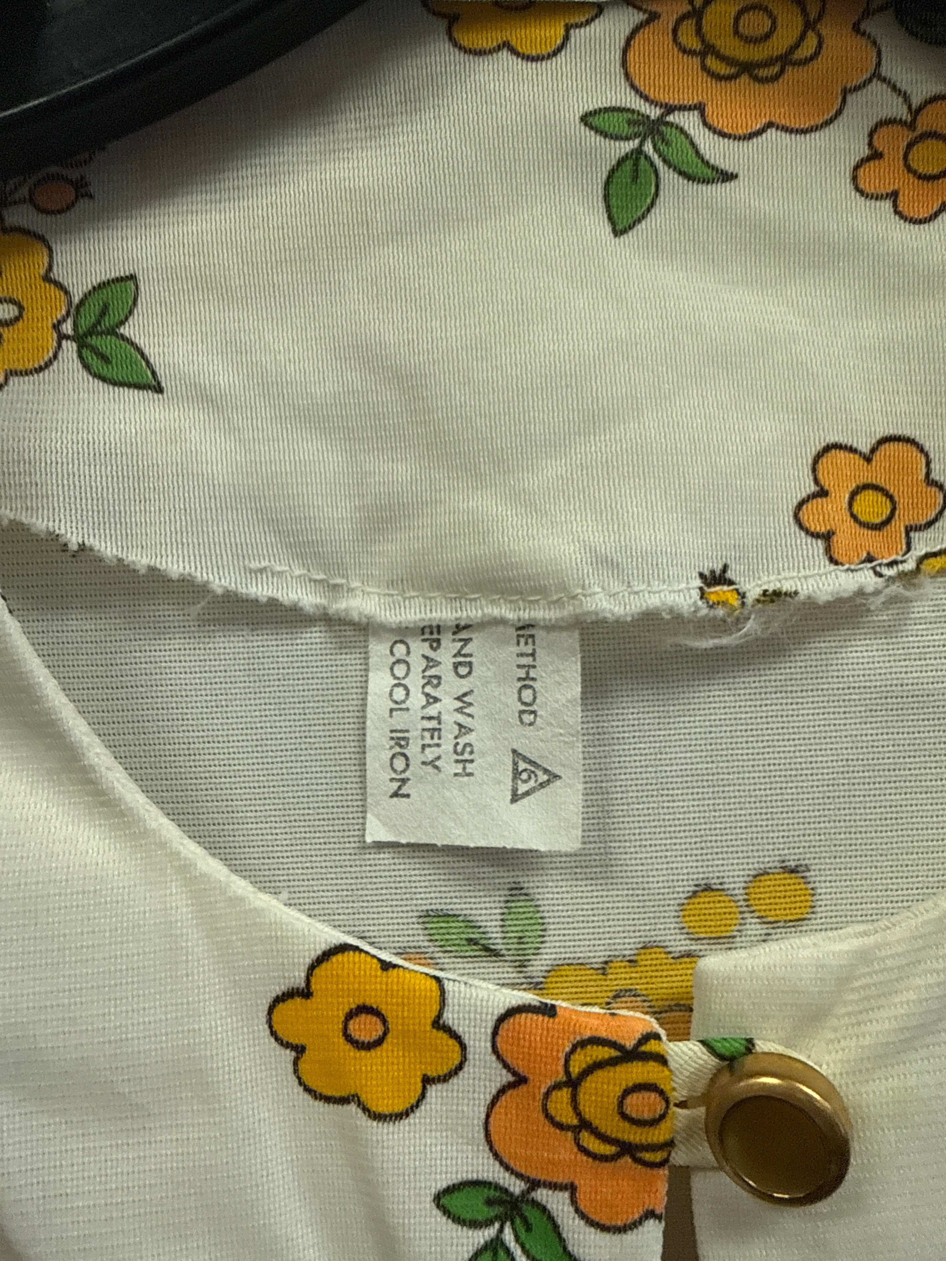 VTG FLORAL HOUSE DRESS *as is*
