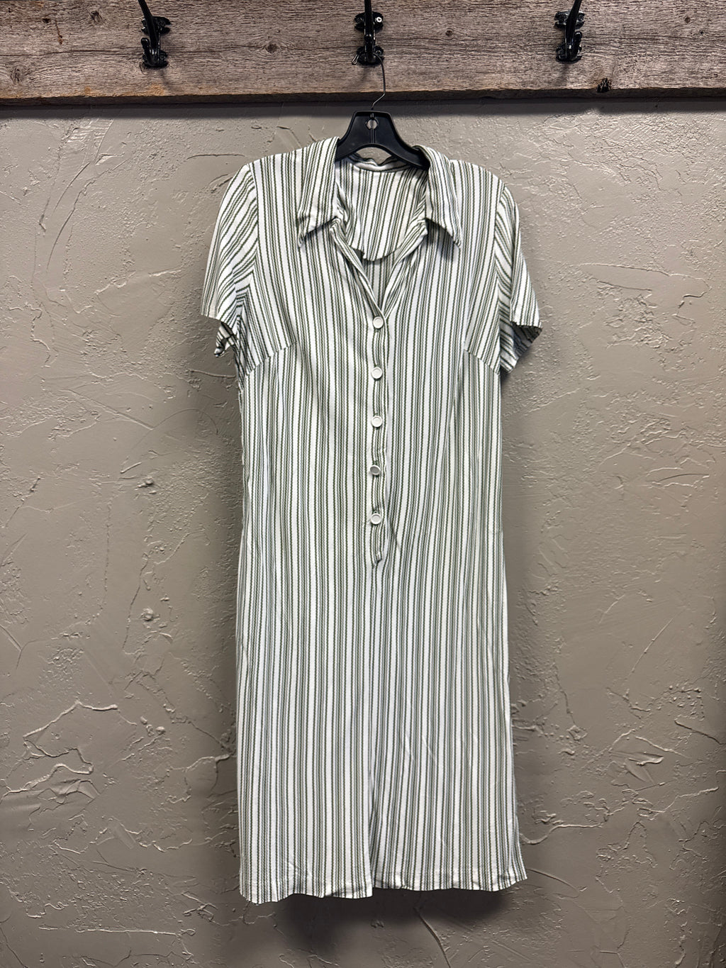 VTG STRIPED SHIRT DRESS