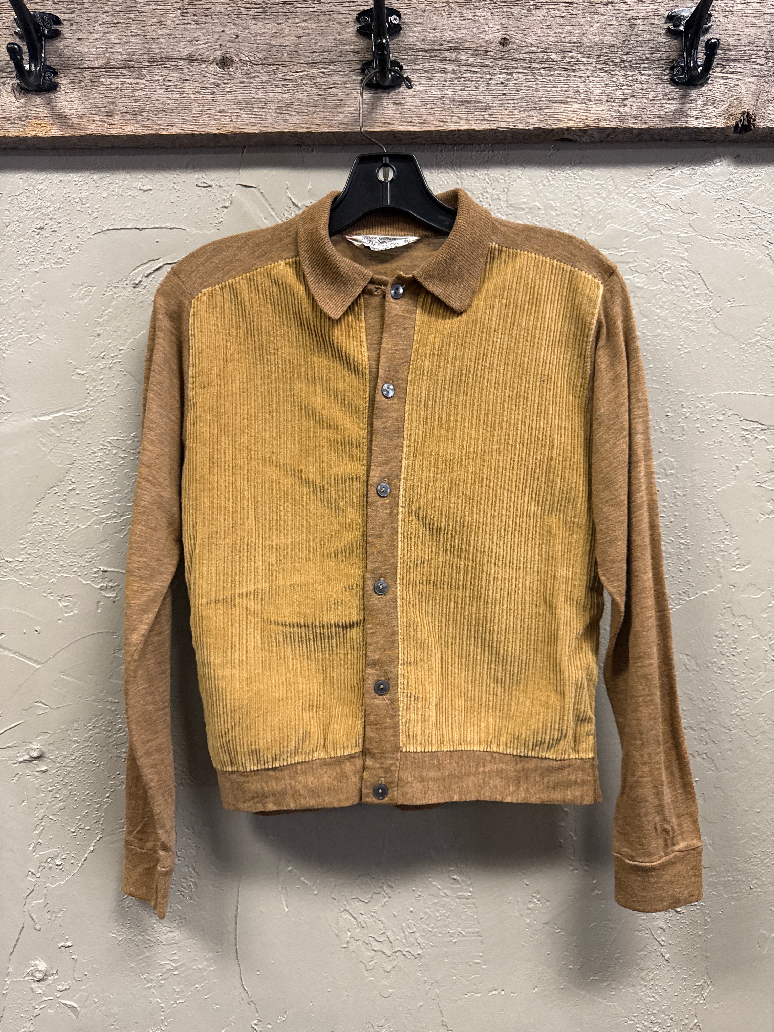 VTG 60's DI FIRENZE KNIT & CORDUROY SHIRT