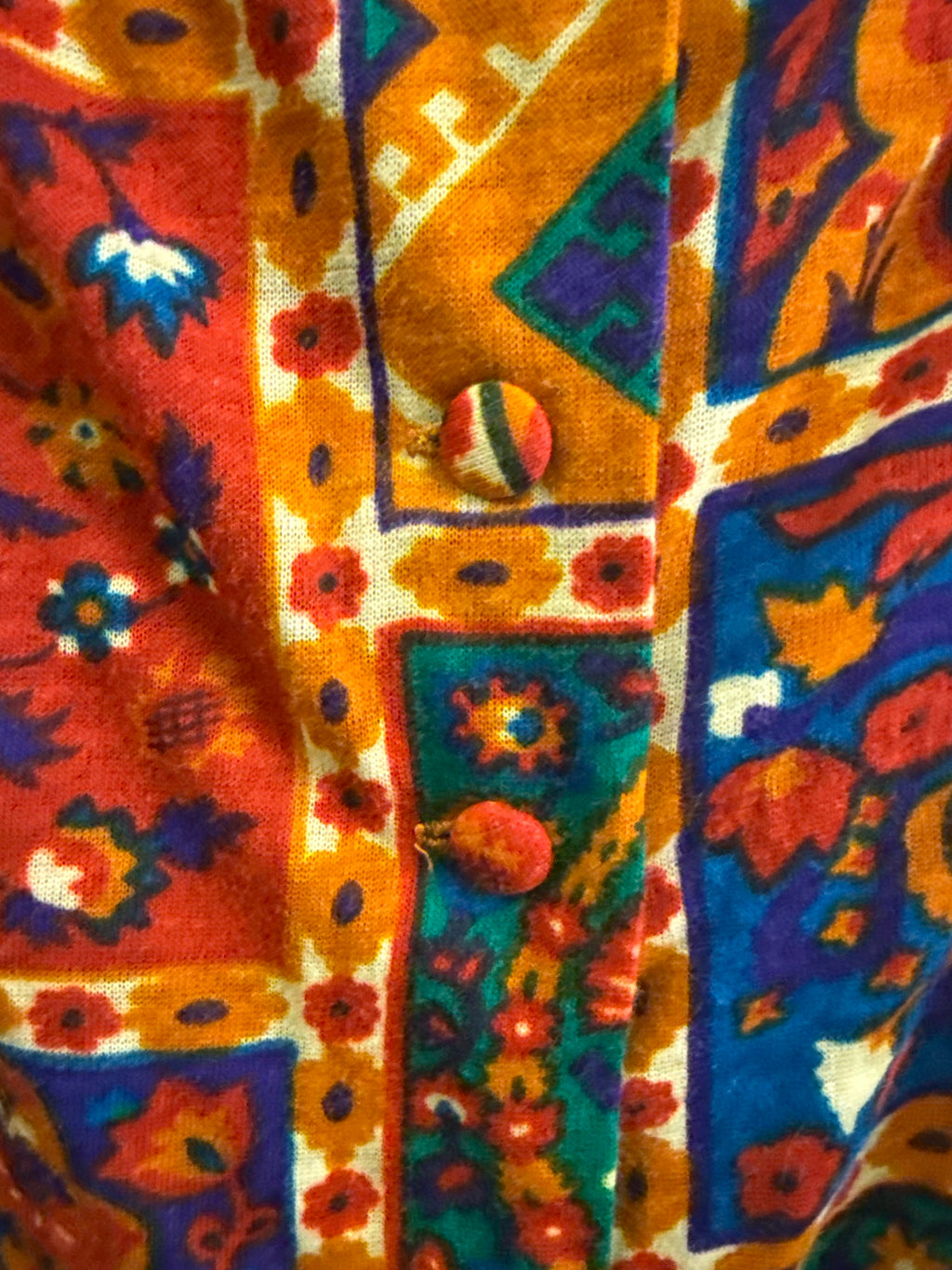 *VTG 70’s FULL BUTTON DRESS