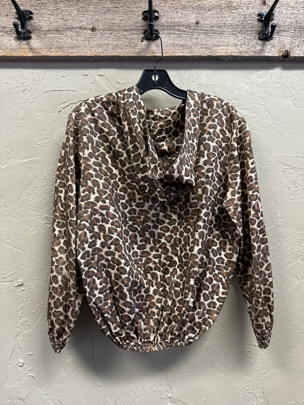 VTG LEOPARD PRINT FULL ZIP JACKET