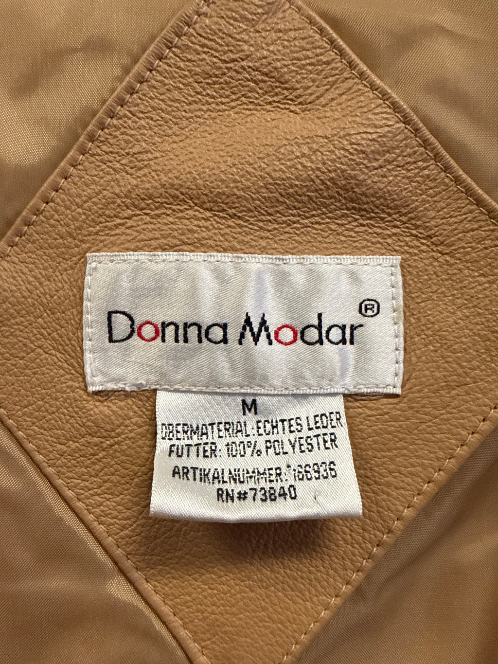 VTG DONNA MODAR LEATHER COAT
