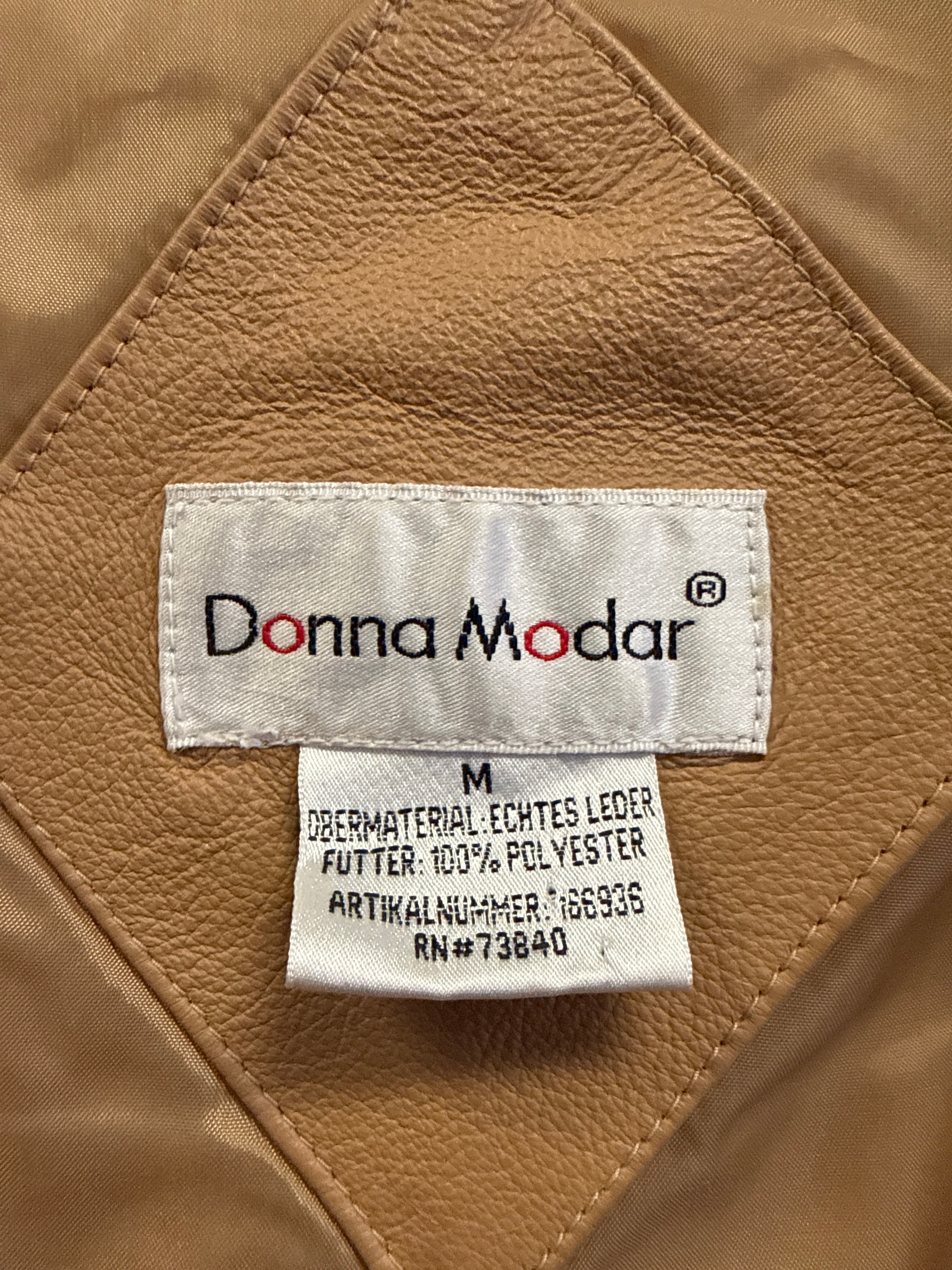 VTG DONNA MODAR LEATHER COAT