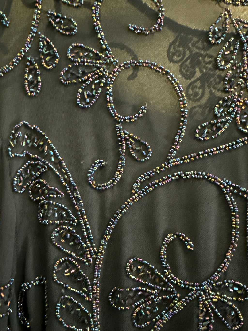 JKARA ASYMMETRICAL BEADED TOP