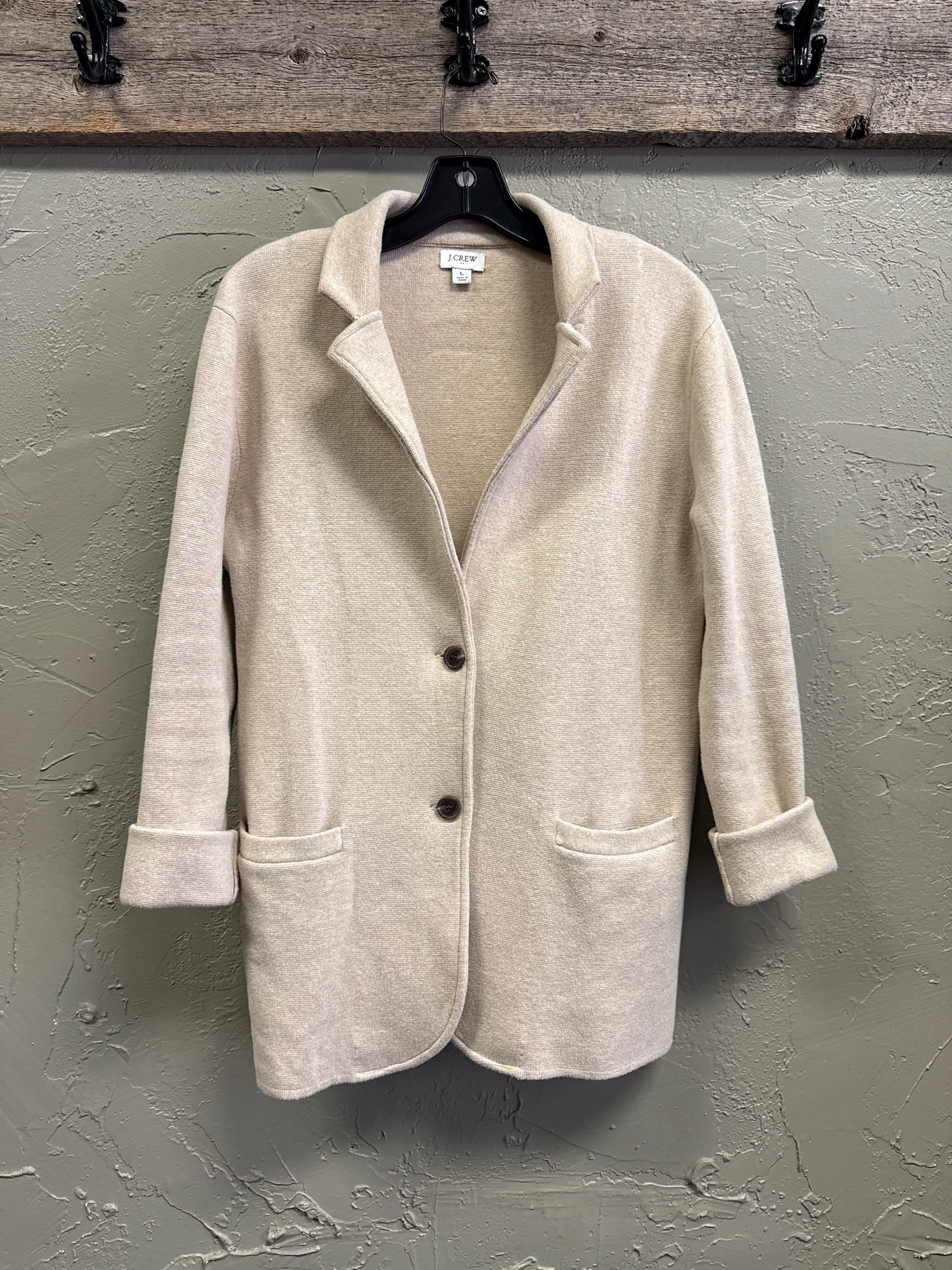 J CREW SWEATER BLAZER