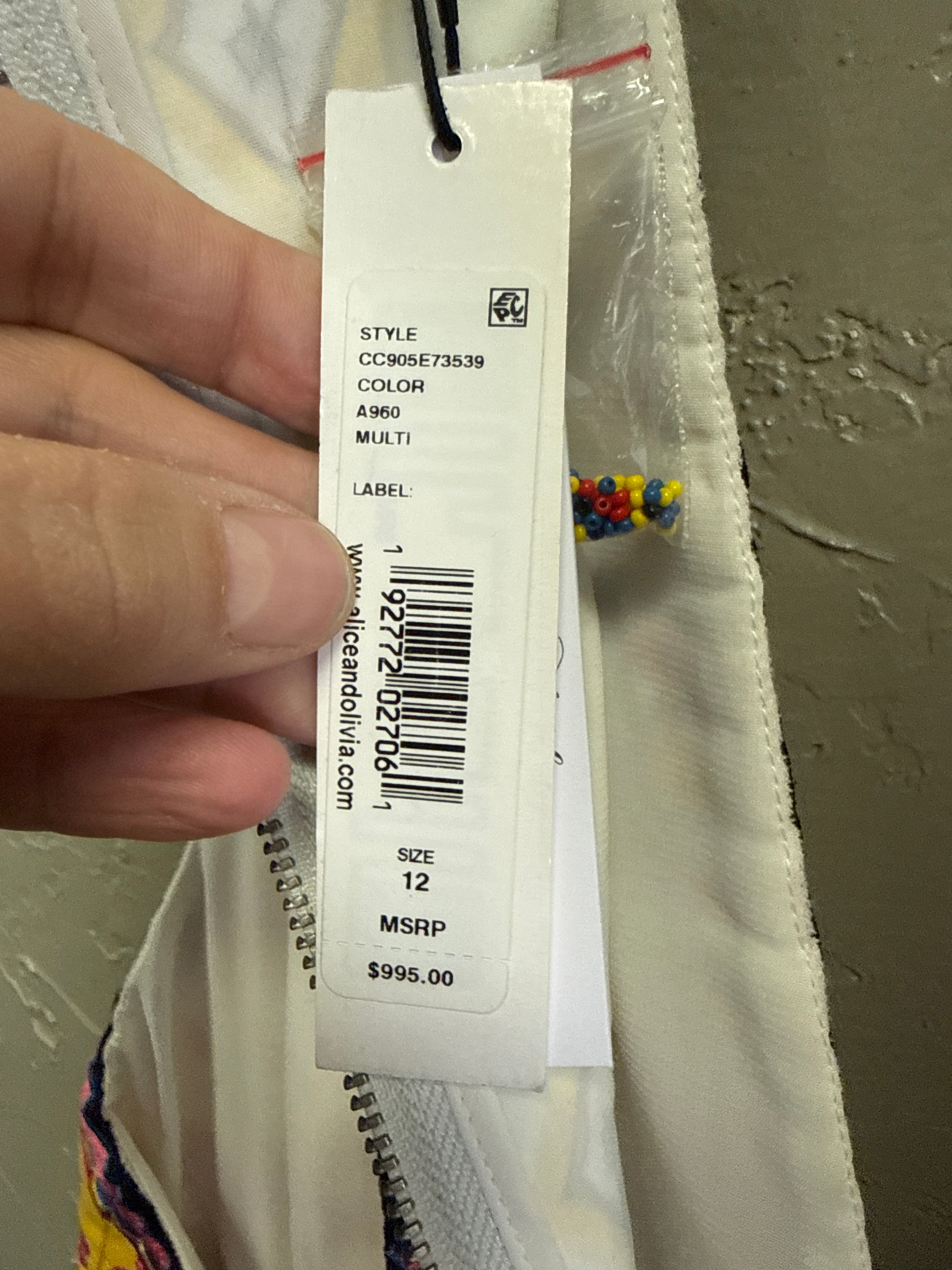 NWT Alice+Olivia Patchwork Dress (org$995)