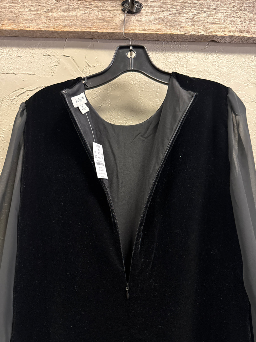 NWT J Crew Velvet Mini Dress (org$128)