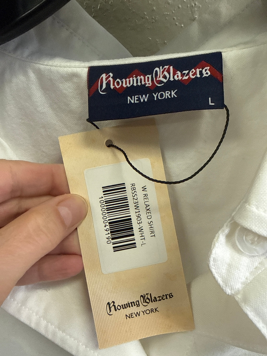 NWT ROWING BLAZERS COTTON BUTTON UP (org$158)