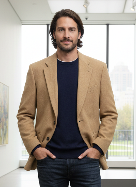 VTG EVAN-PICONE CAMEL HAIR SPORT COAT