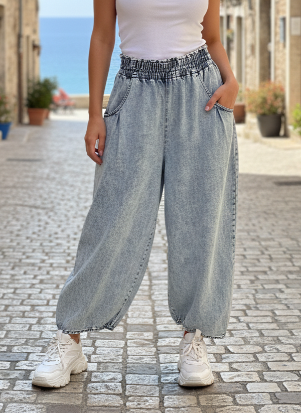 Oli & Hali Washed Barrel Pant