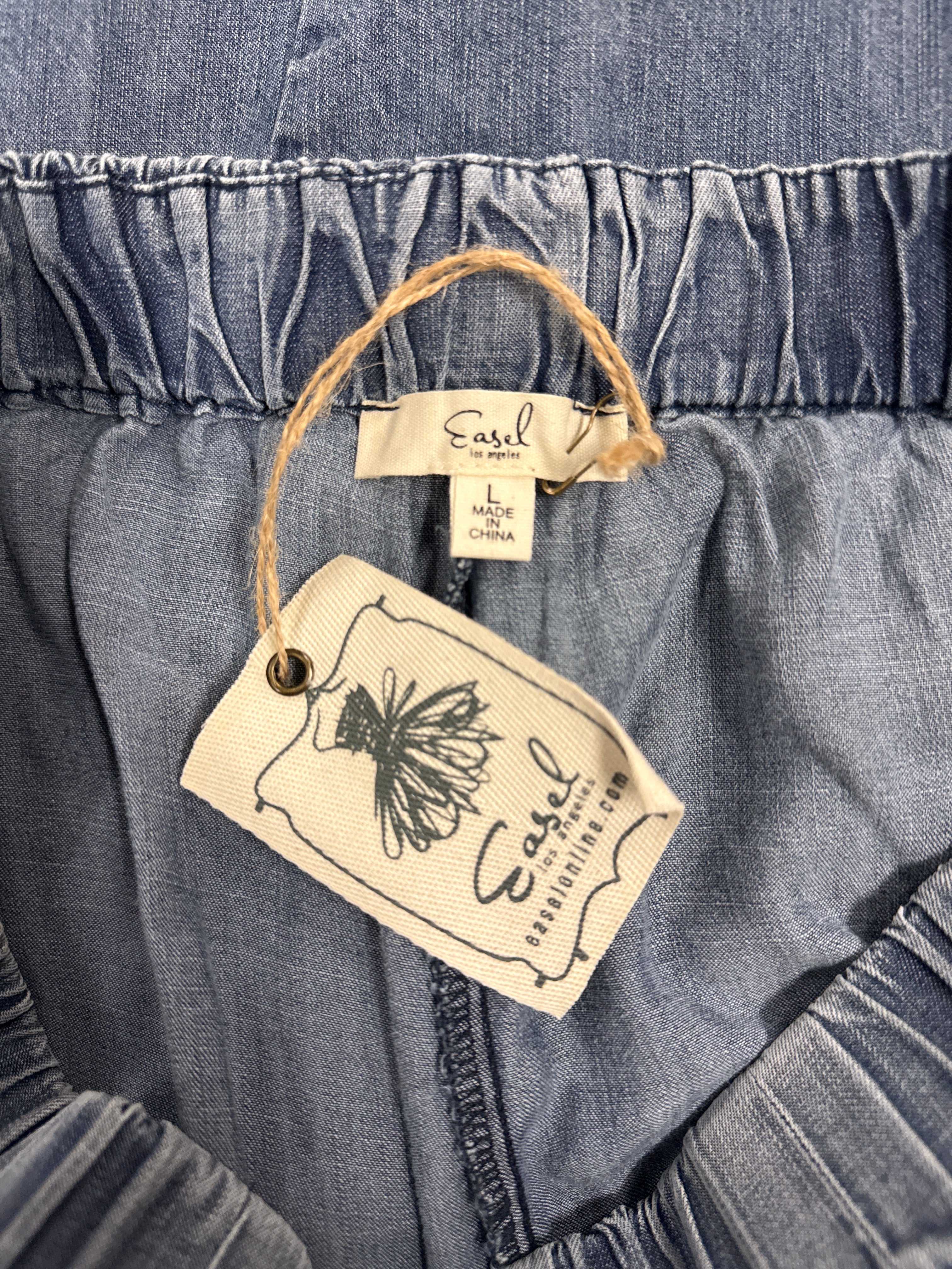 NWT Easel Chambray Palazzo Pant