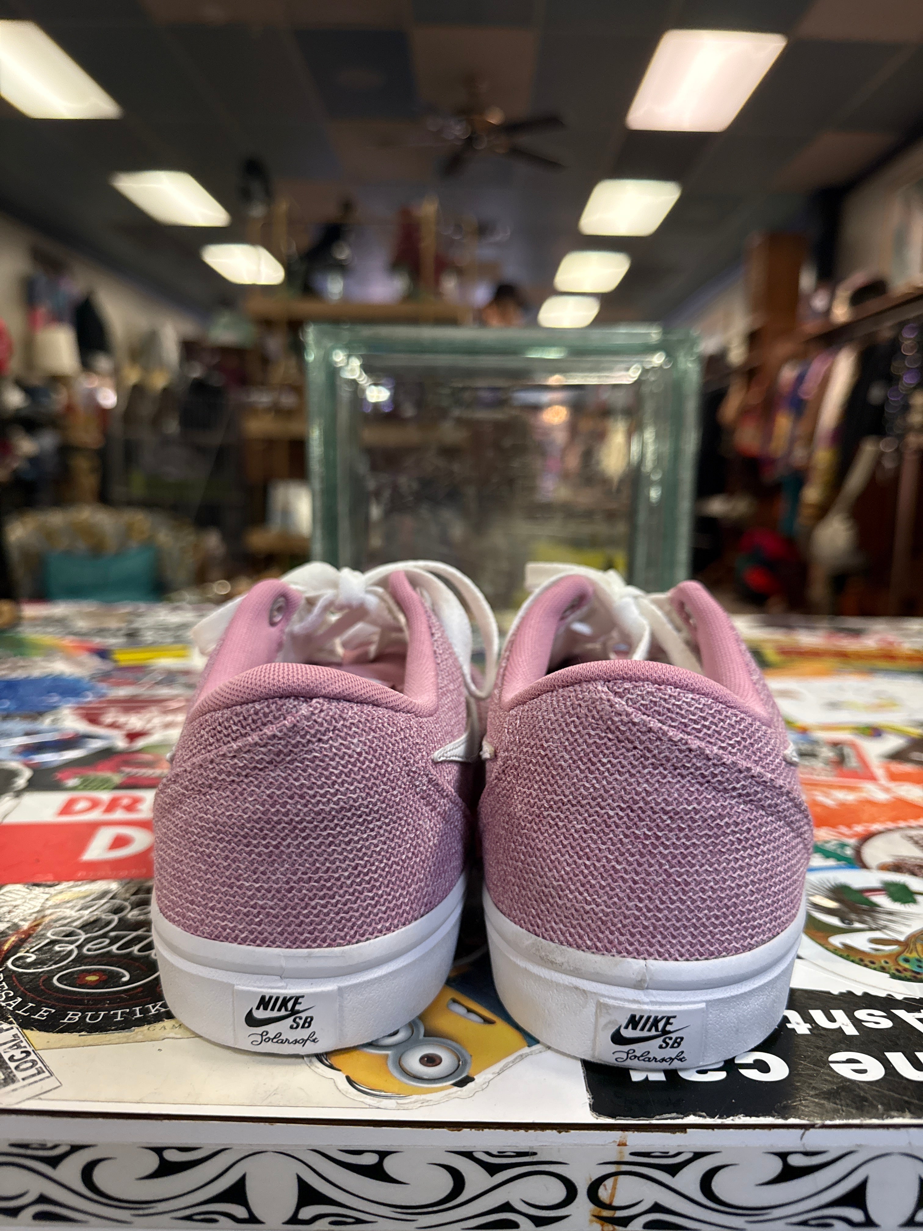 NIKE SB CHECK SOLAR CANVAS SNEAKERS