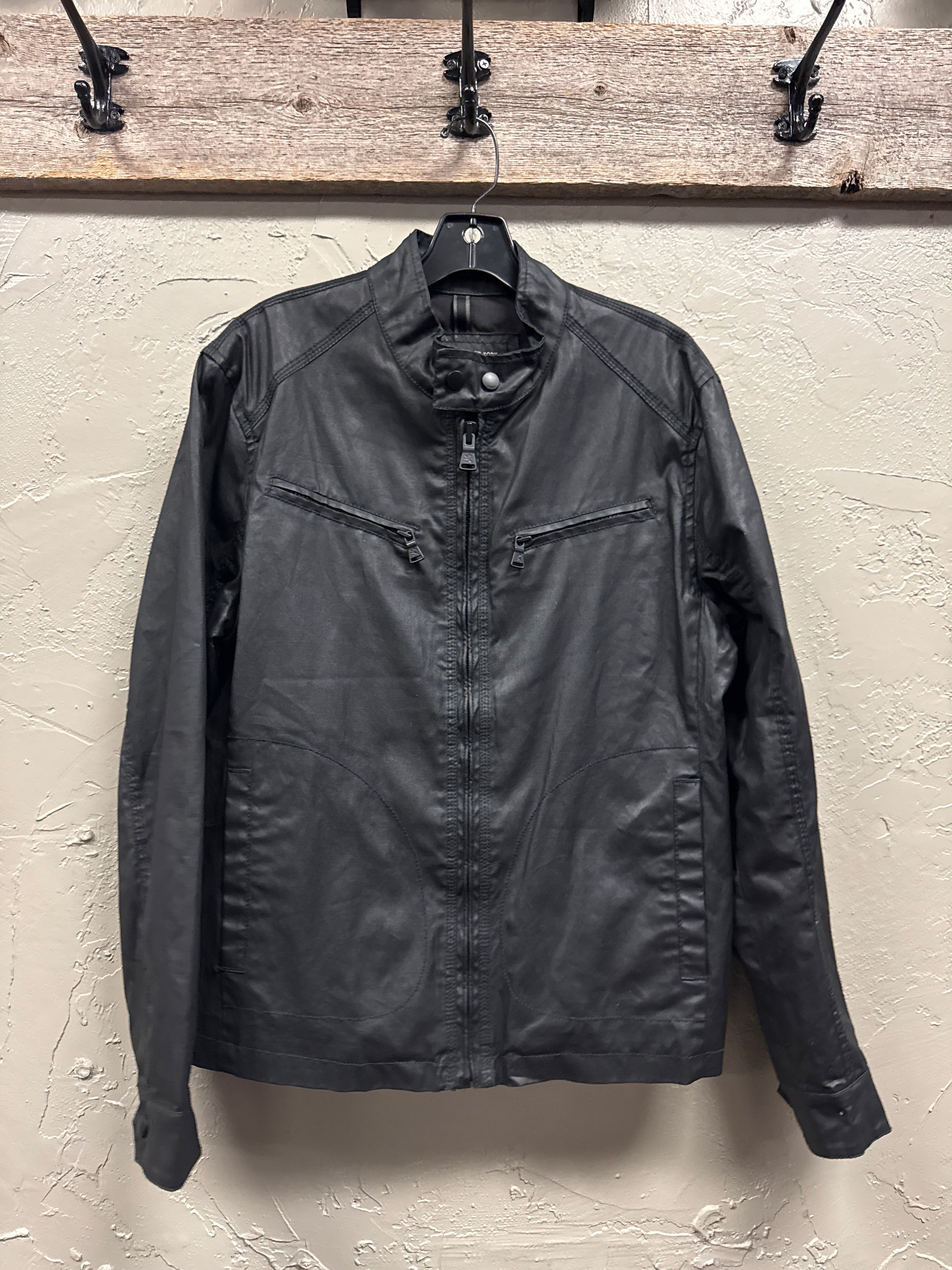 EXPRESS WAXED COTTON MOTO JACKET (org$198)