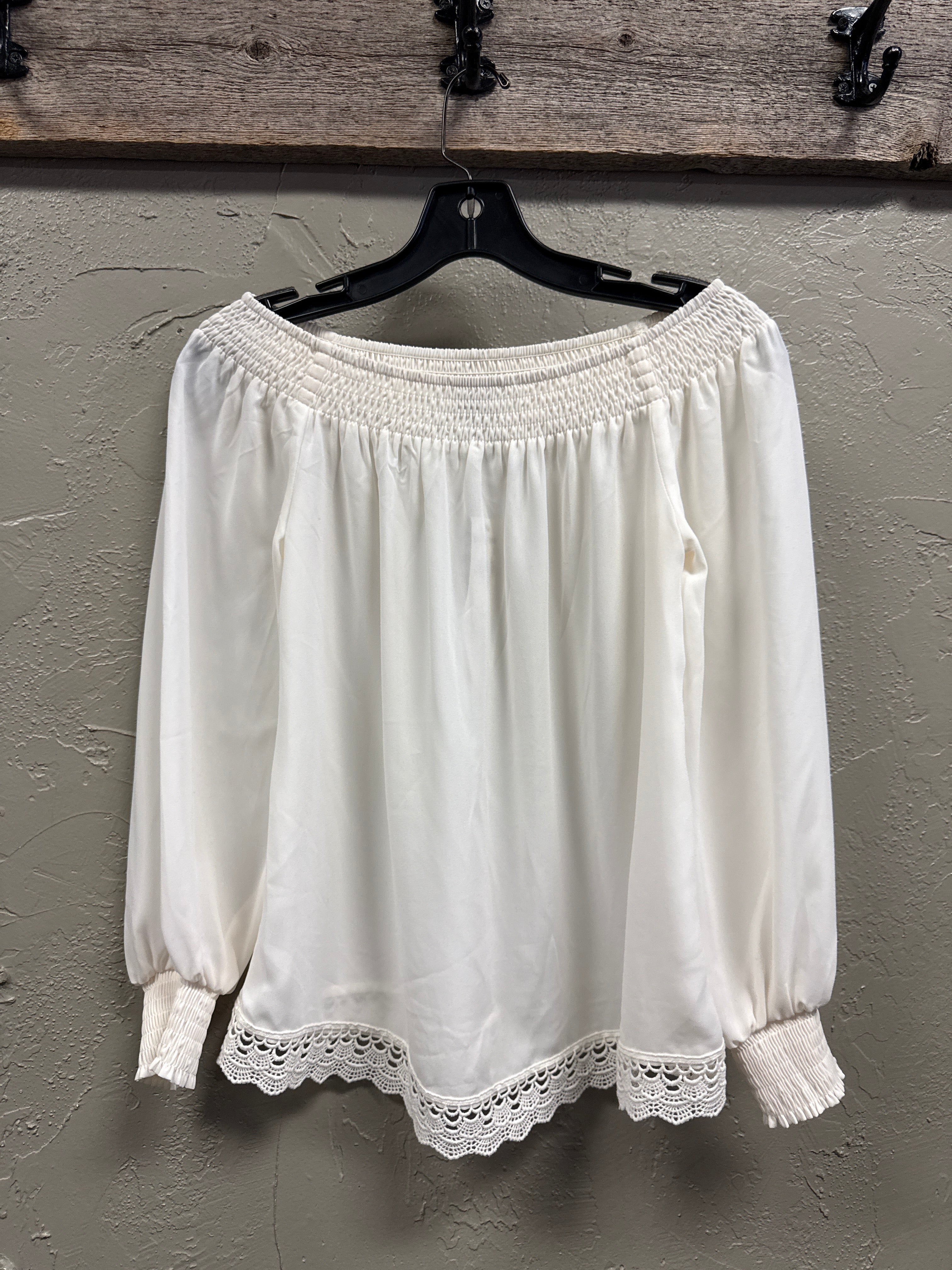 NWT EXPRESS OFF THE SHOULDER TOP (org$50)