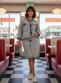VTG MY MICHELLE ACID WASH DRESS