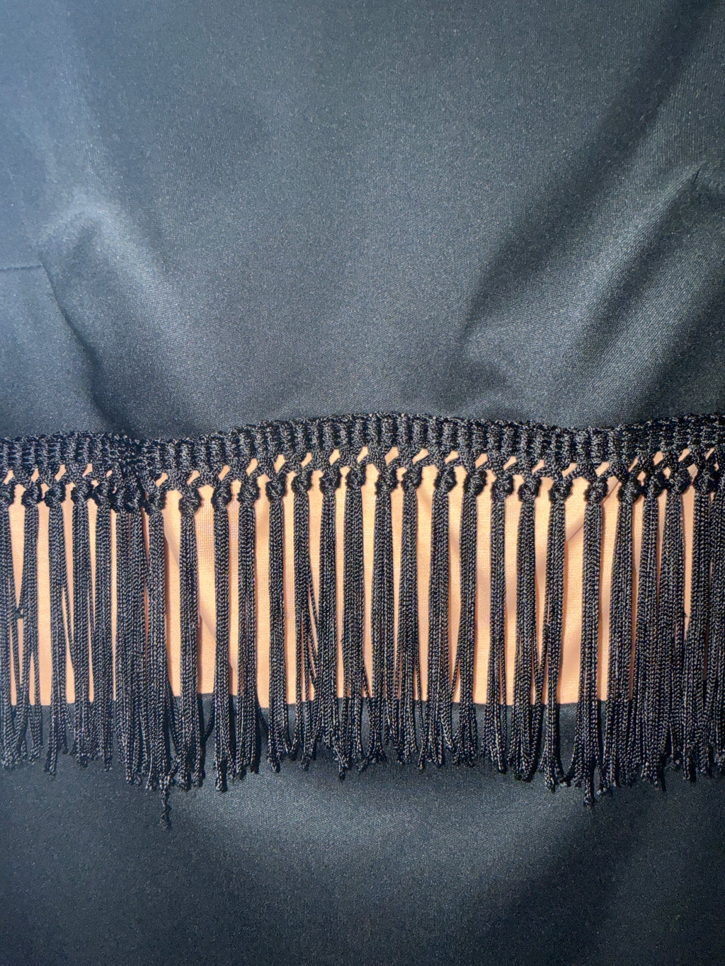 *VTG MARY-MARTIN FRINGE MAXI GOWN w/ SCARF