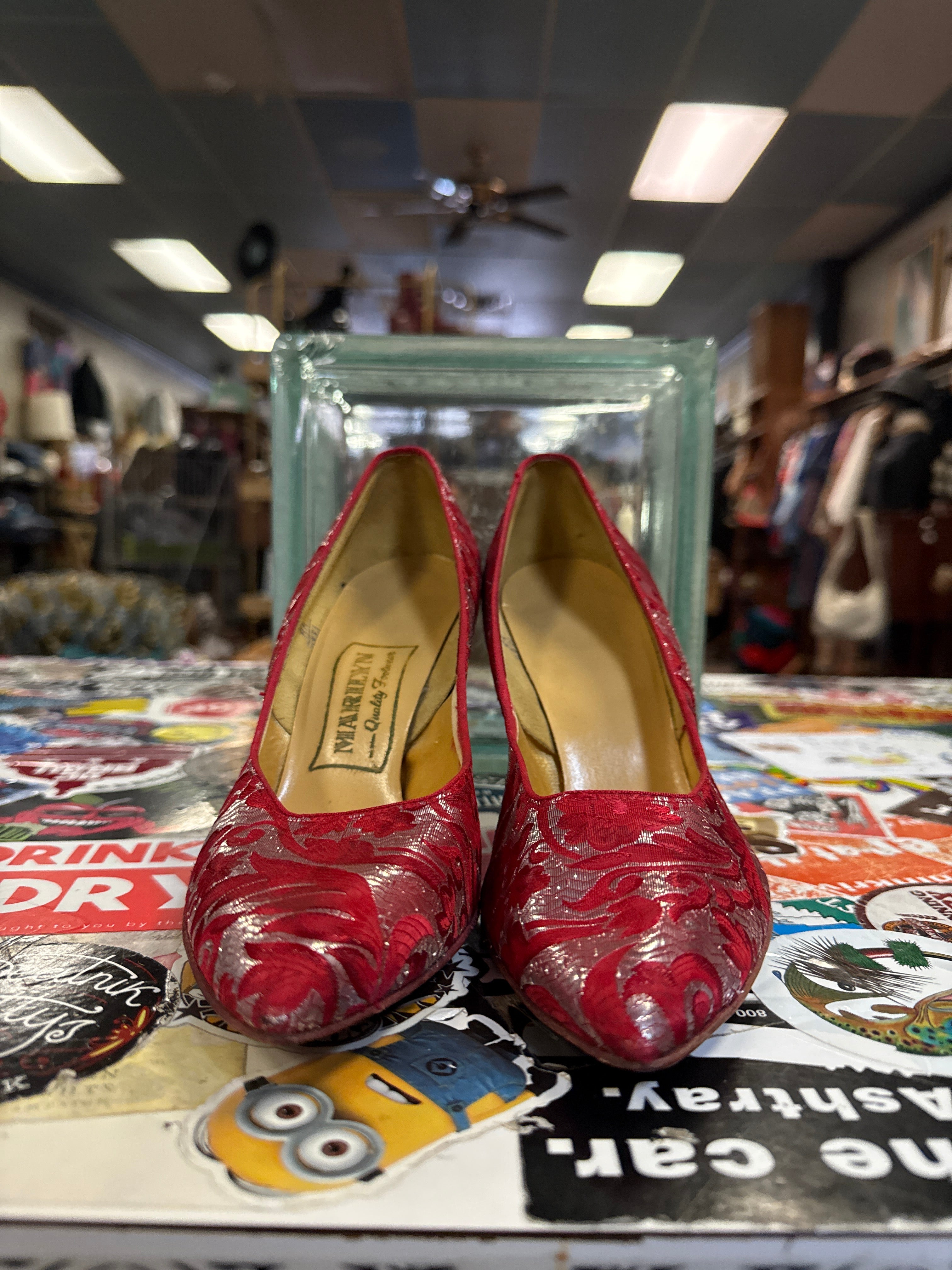 VTG MARILYN BROCADE PUMPS