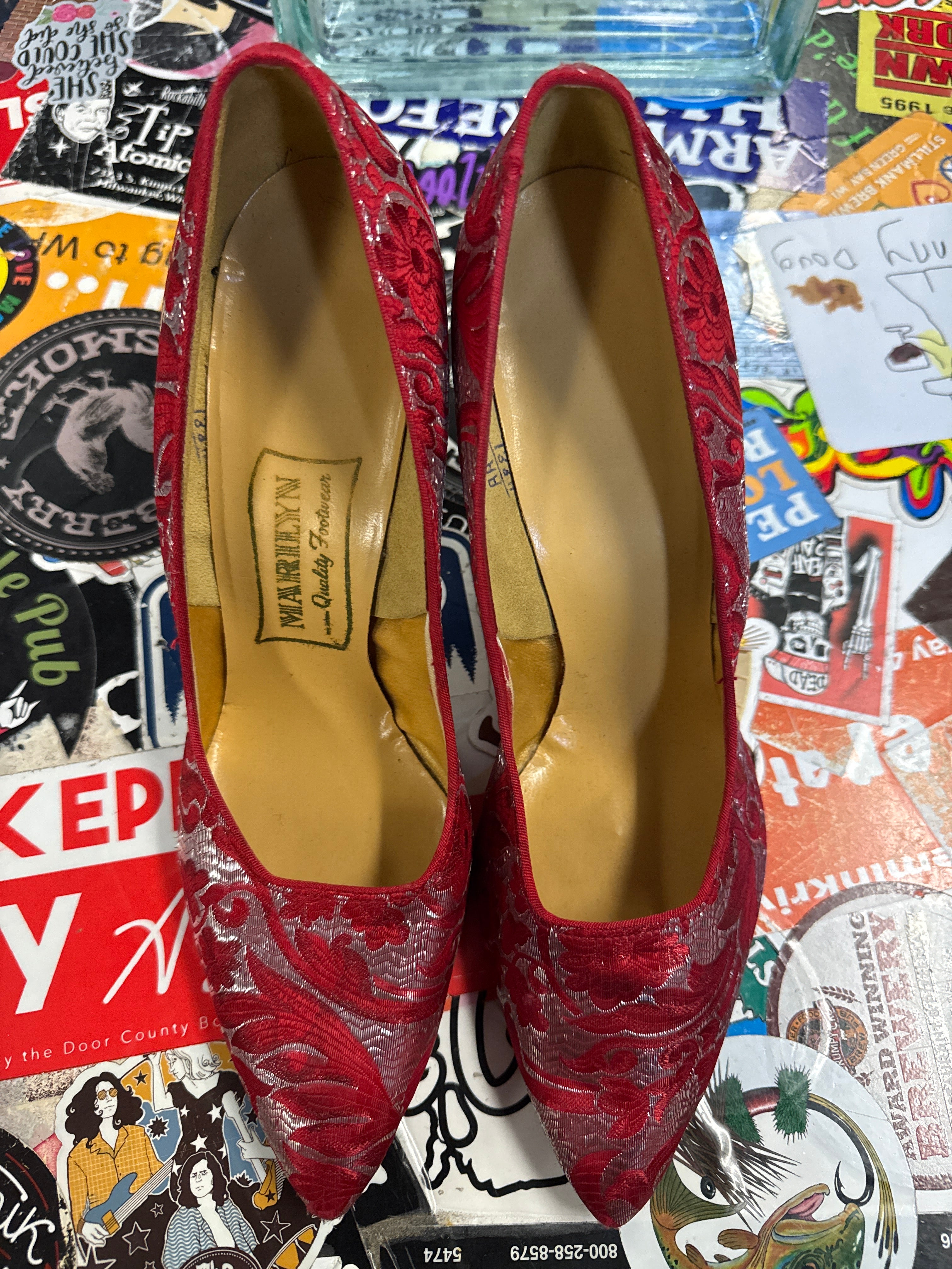 VTG MARILYN BROCADE PUMPS