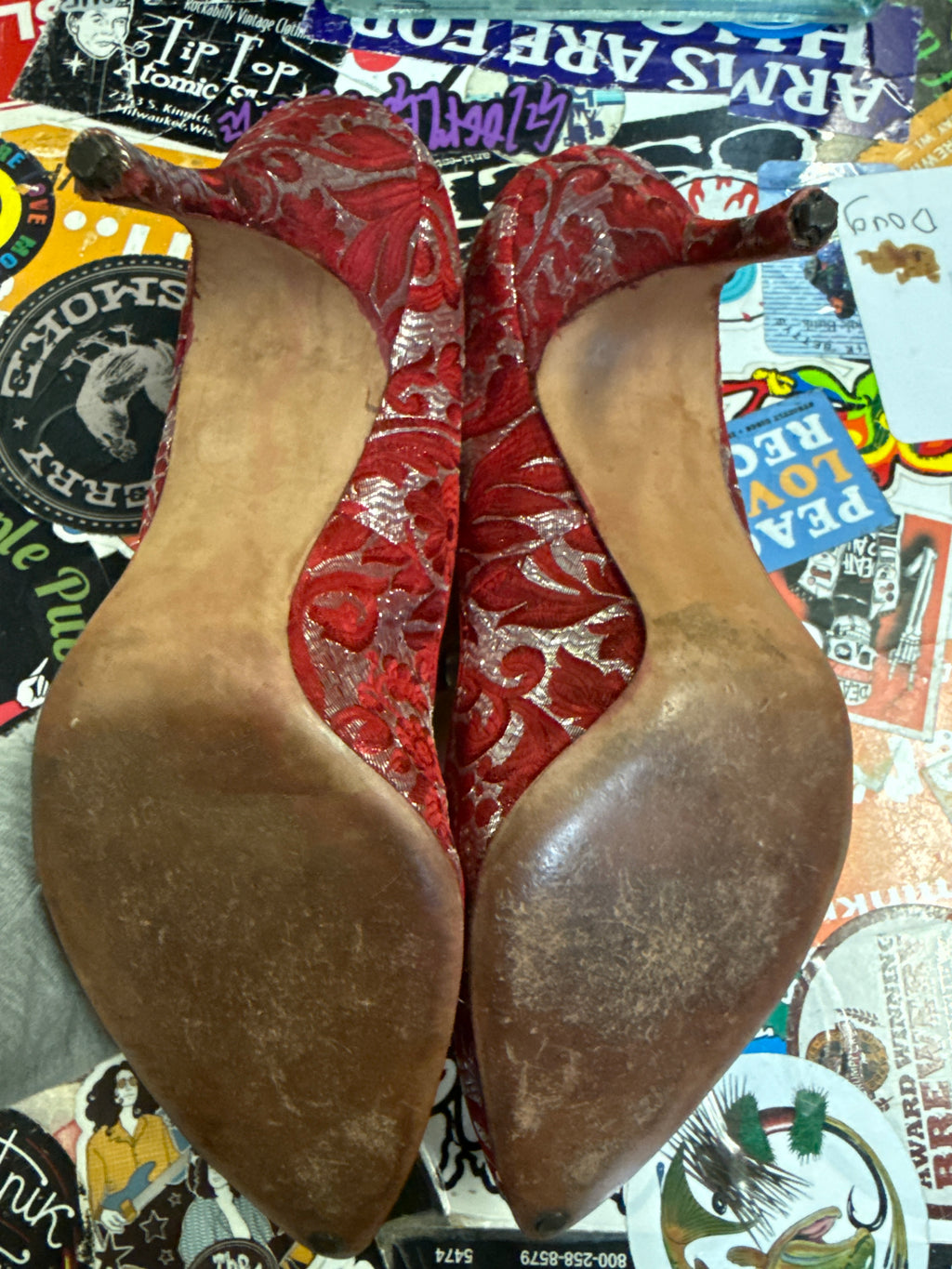 VTG MARILYN BROCADE PUMPS
