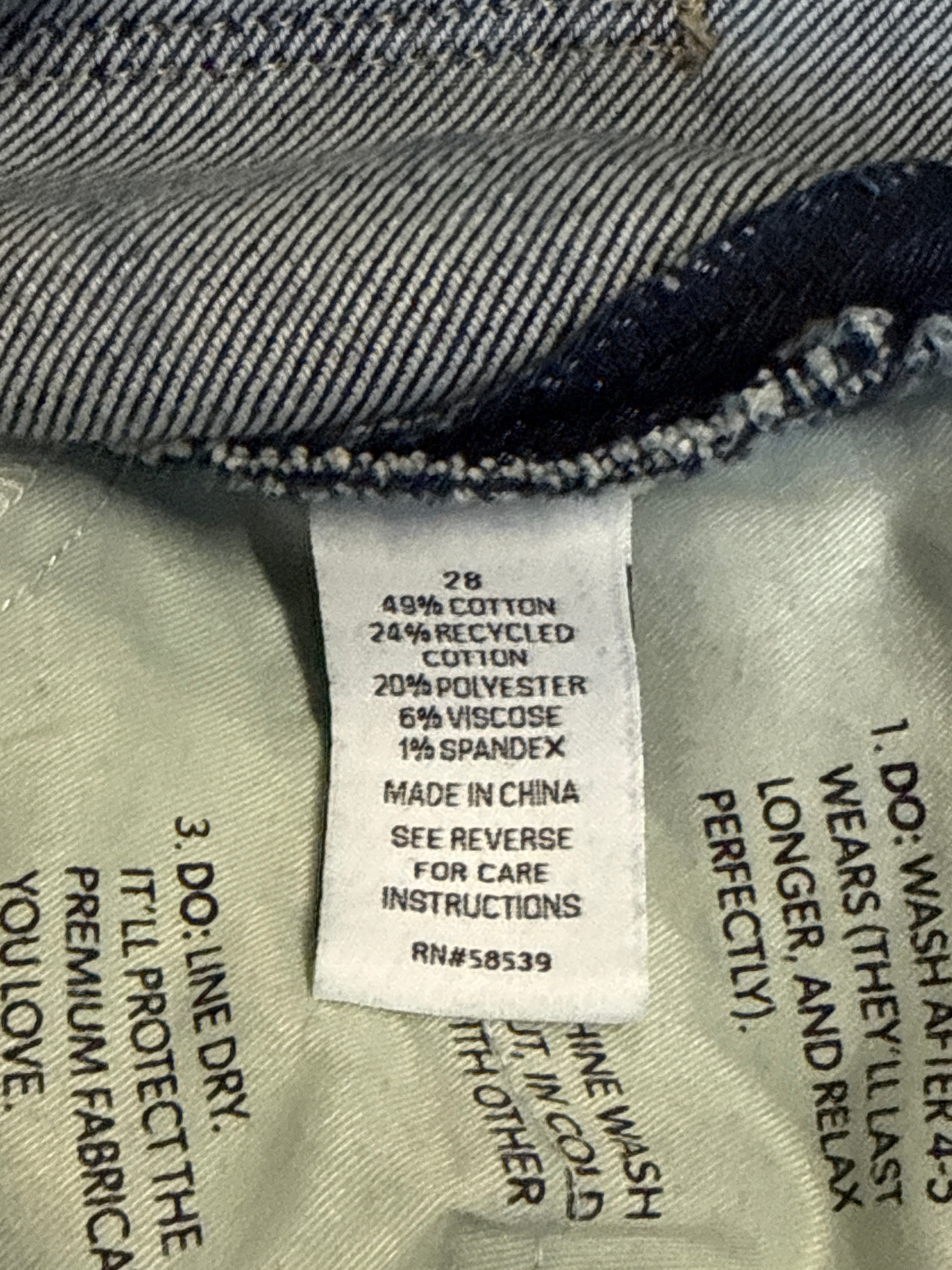 EVEREVE STRAIGHT CUFFED JEAN (org$138)