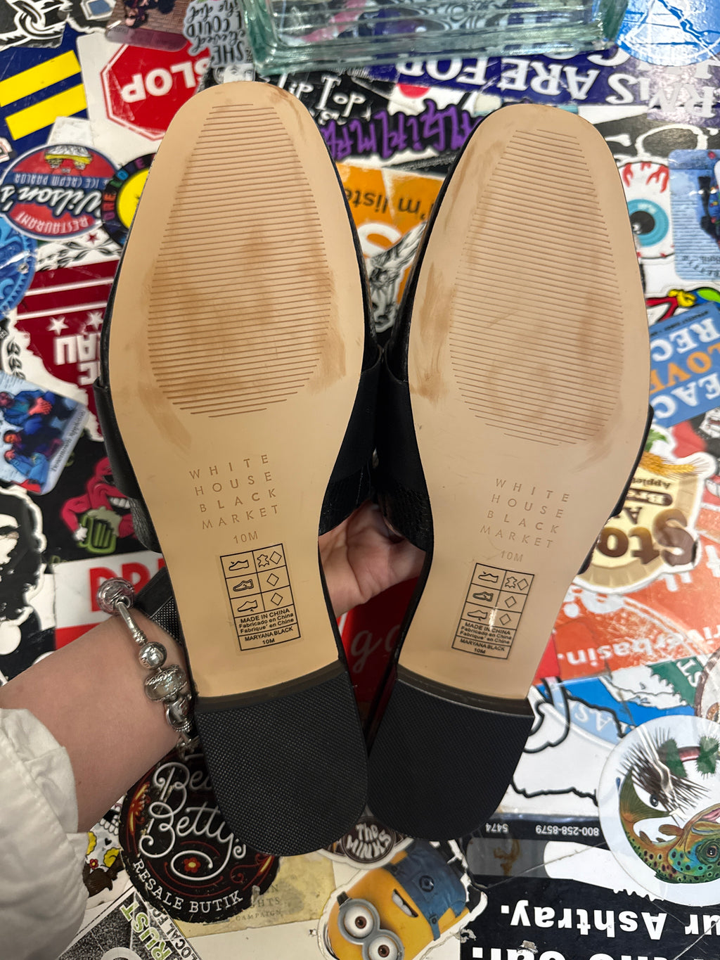 NWOT WHBM JEWELED SLIDES (org$150)