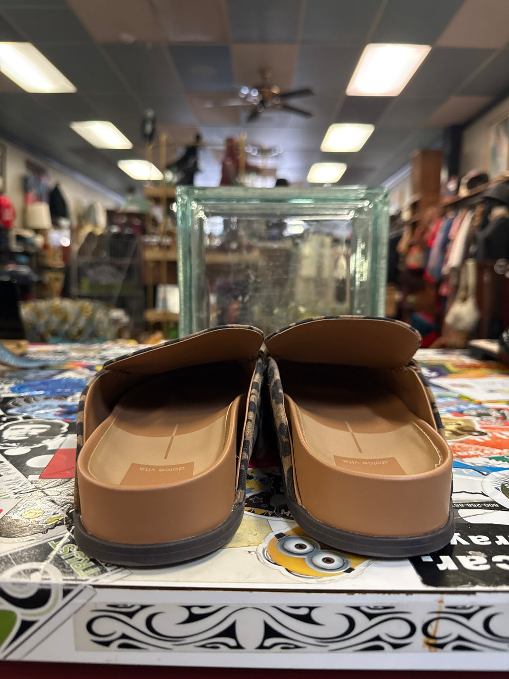 NWT DOLCE VITA LEOPARD SLIDES (org$155)