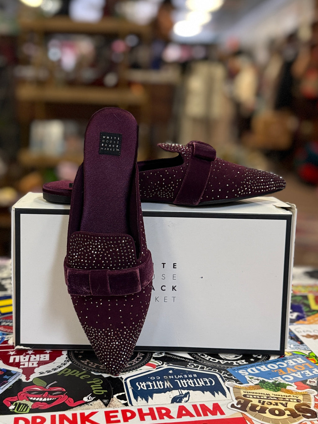 NIB WHBM BLAIRE SPARKLE SLIDE (org$98)