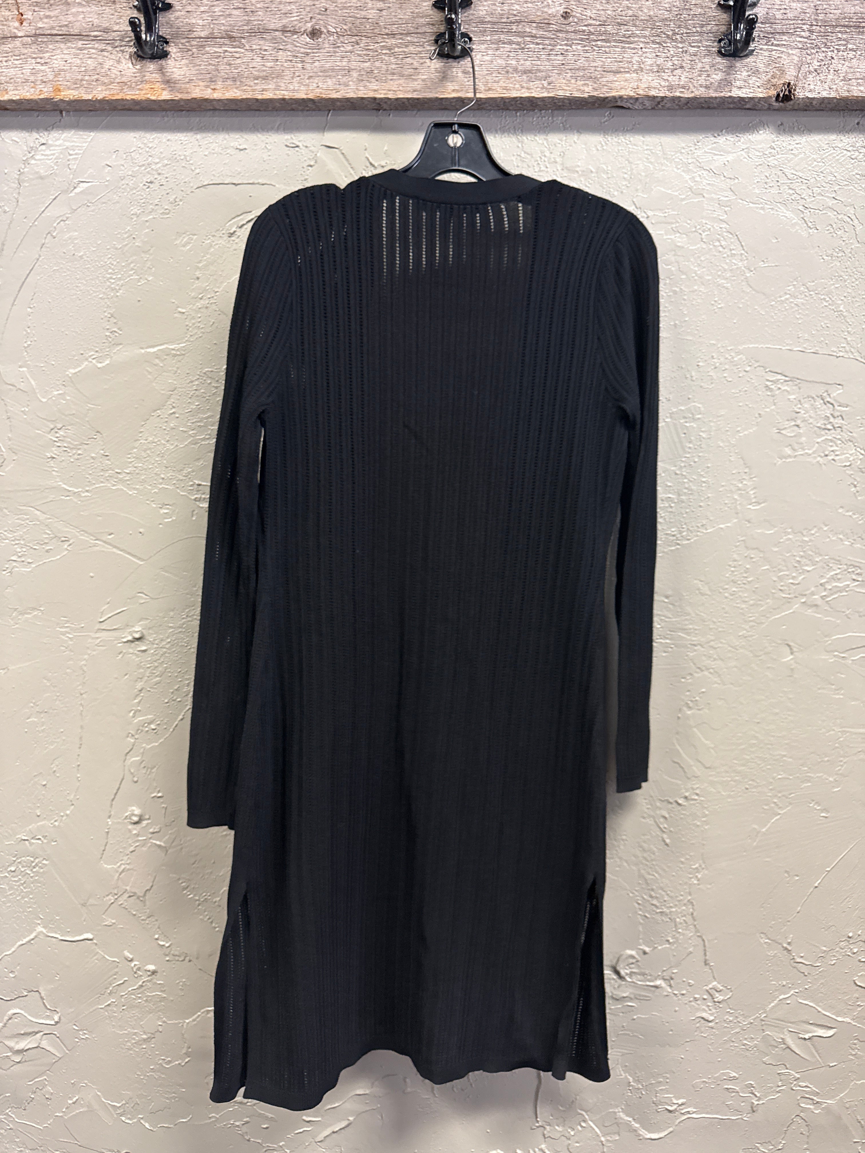 WHBM LONGLINE BLACK CARDI (org$99)