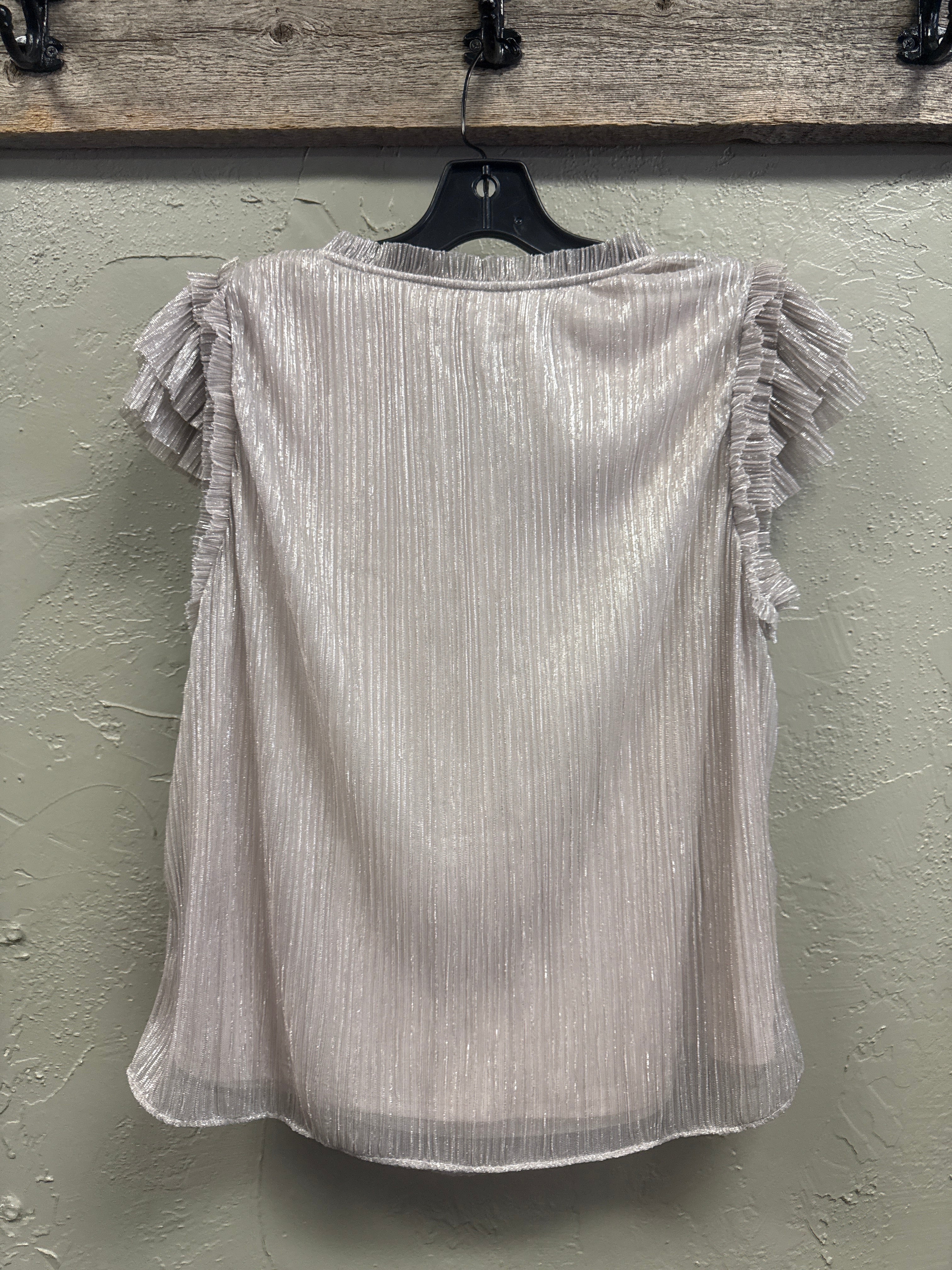 NWT WHBM TIE-NECK SHIMMER TOP (org$89)