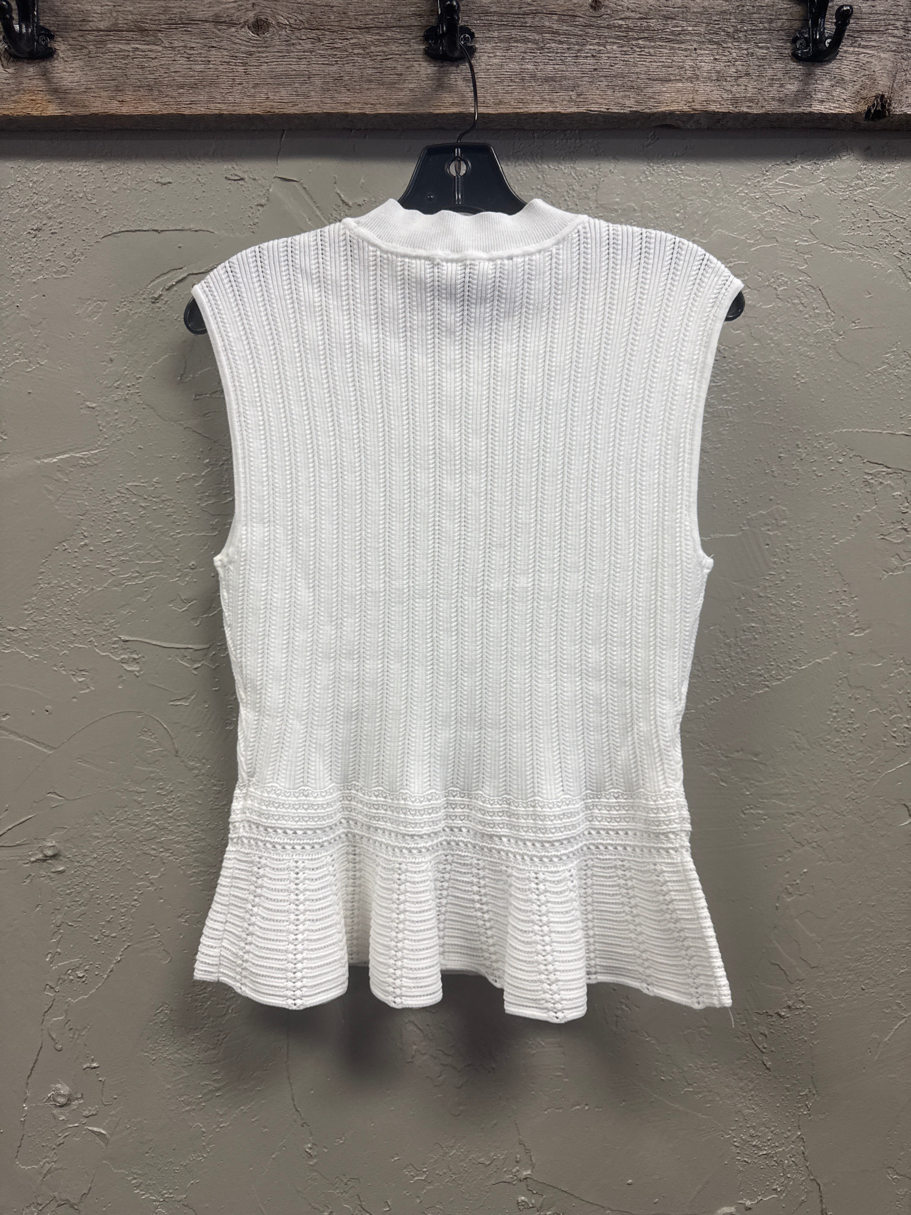 NWT WHBM MOCK NECK PEPLUM TOP (org$89)