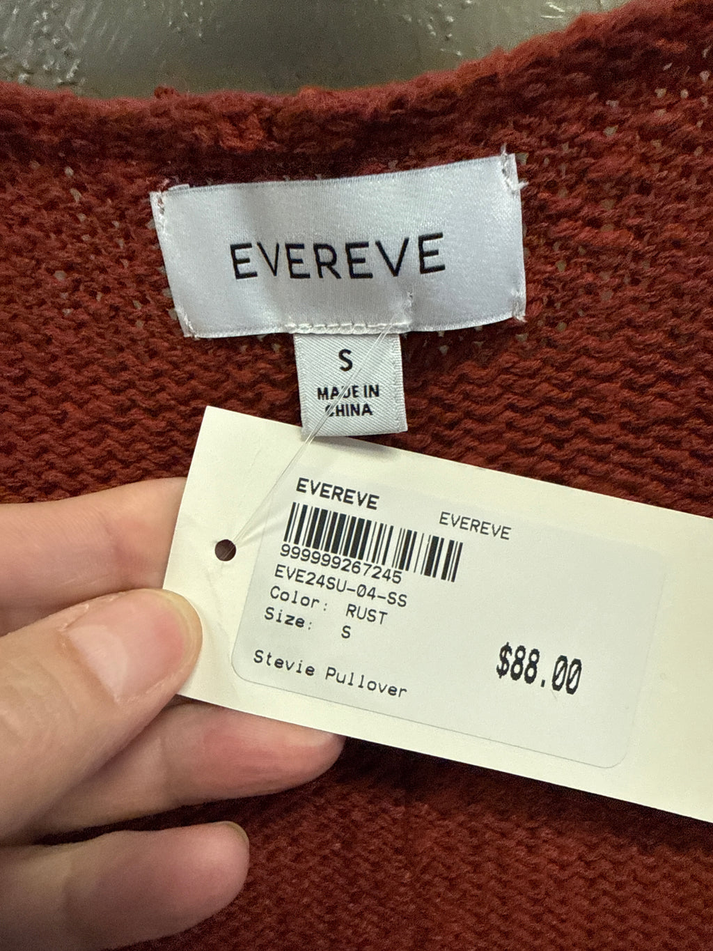 NWT EVEREVE STEVIE PULLOVER (org$88)