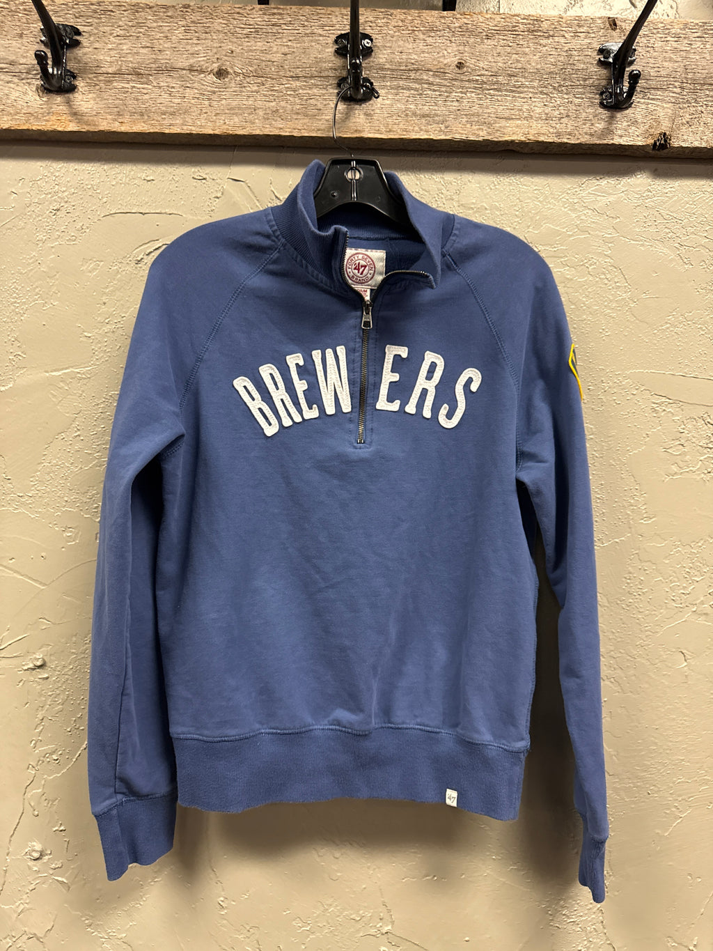 MILW BREWERS 1/4 ZIP PULLOVER (org$110)