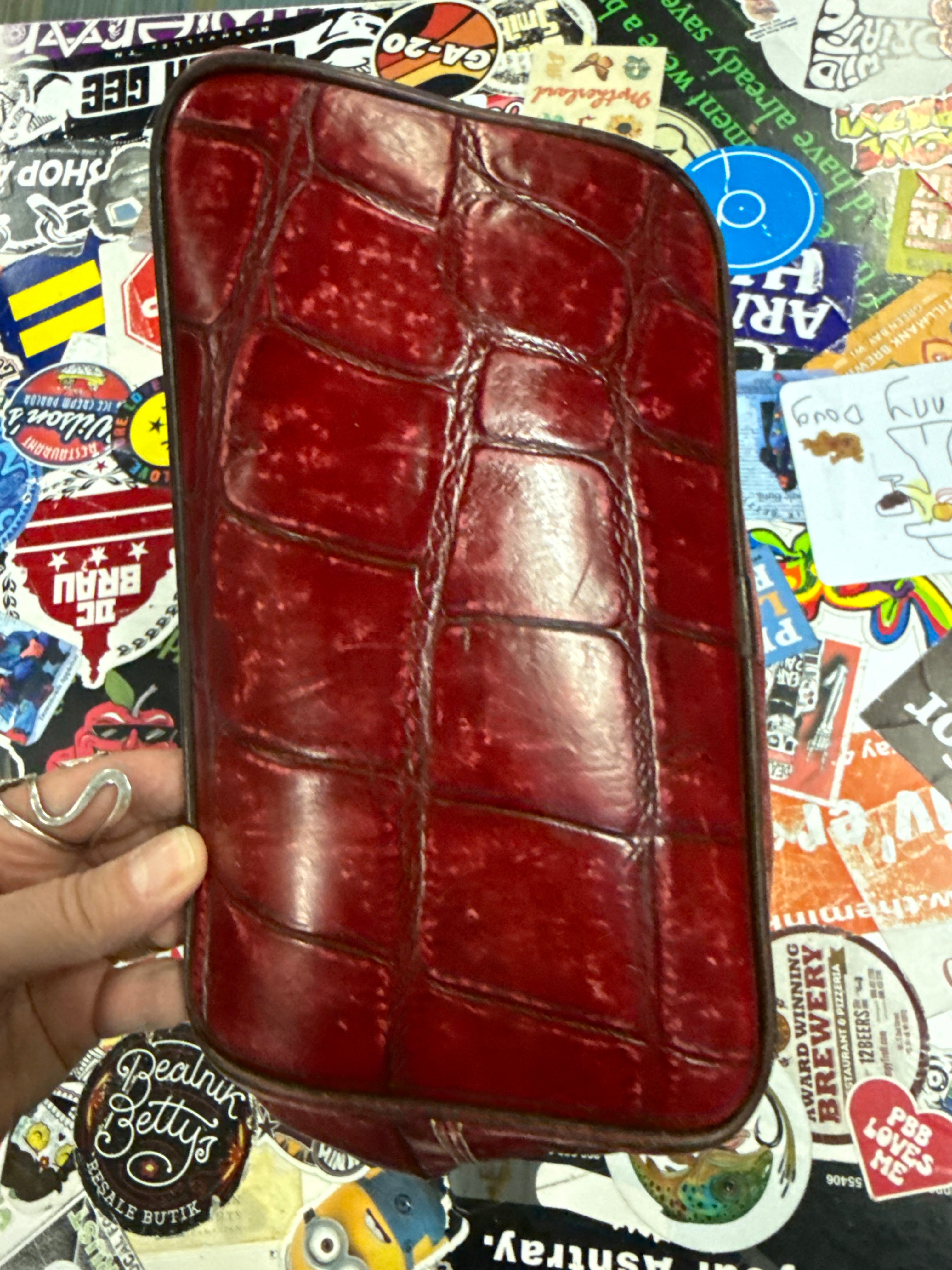 VTG DOONEY & BOURKE CROC-NILE BAG