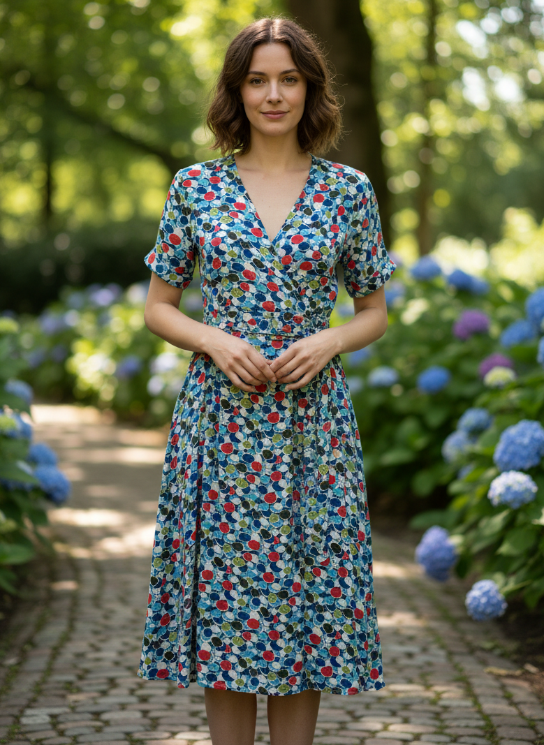 NWT LOUIS LUCIE FAUX WRAP DRESS (org$128)