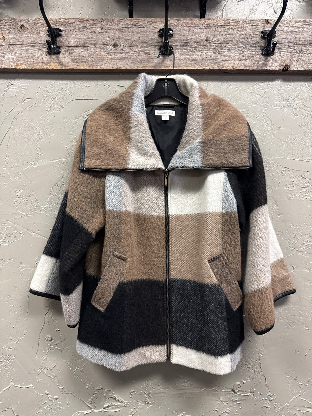 COLDWATER CREEK FUNNEL COLLAR COAT (org$140)