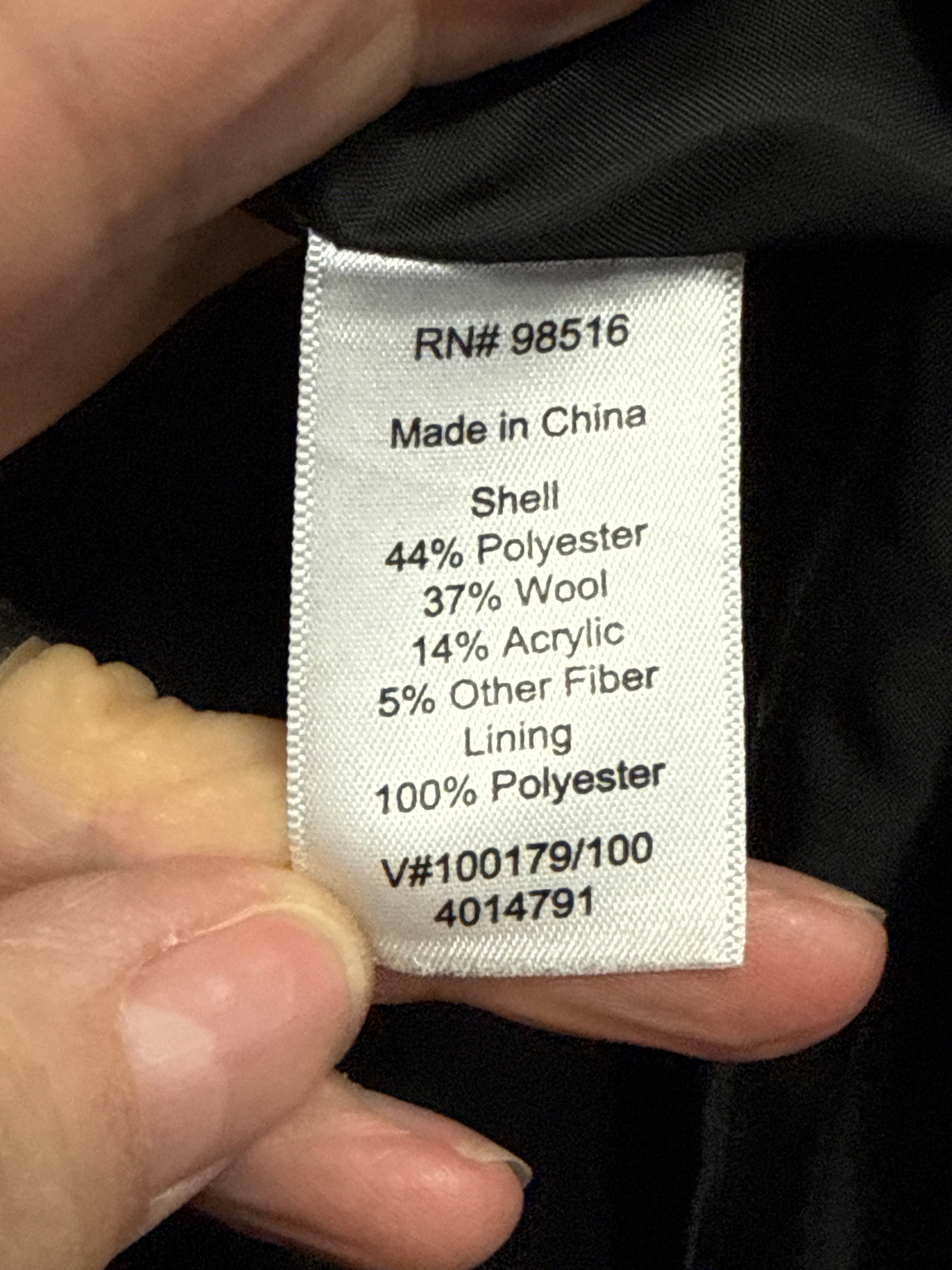 COLDWATER CREEK FUNNEL COLLAR COAT (org$140)