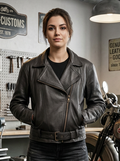 VTG NEW WORLD LADIES BIKER JACKET
