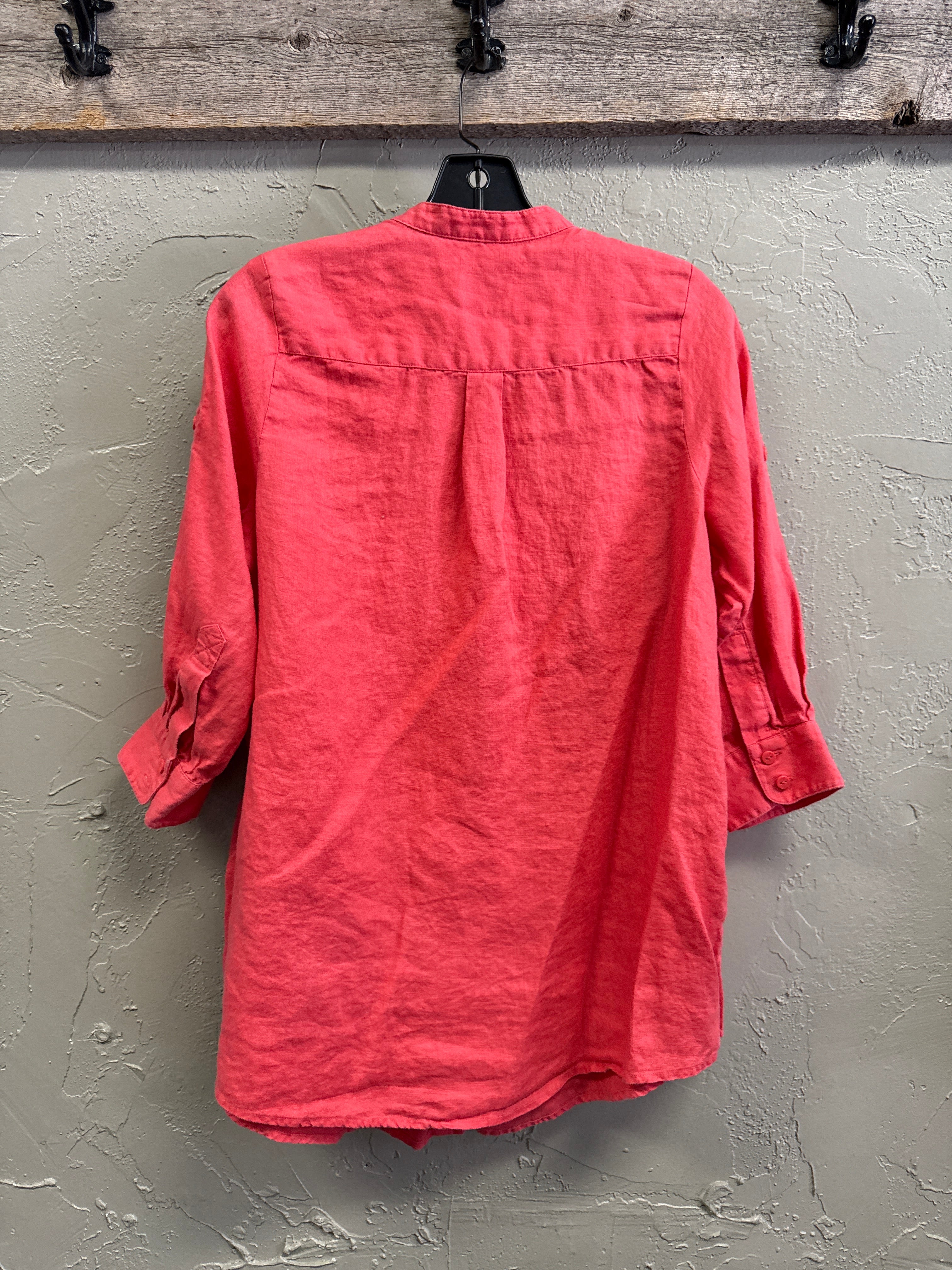 BLUE LINEN TUNIC (org$160)