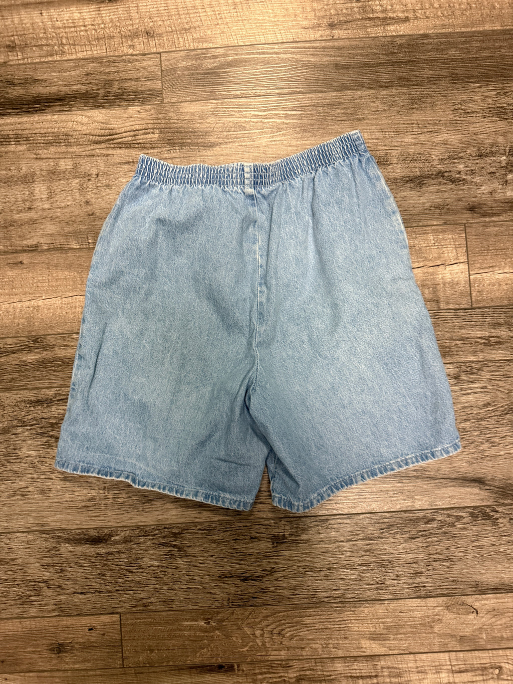 Vtg Elastic Waist Denim Shorts