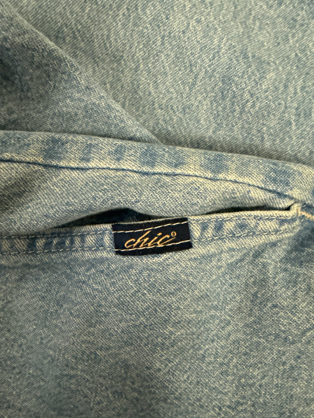 Vtg Elastic Waist Denim Shorts