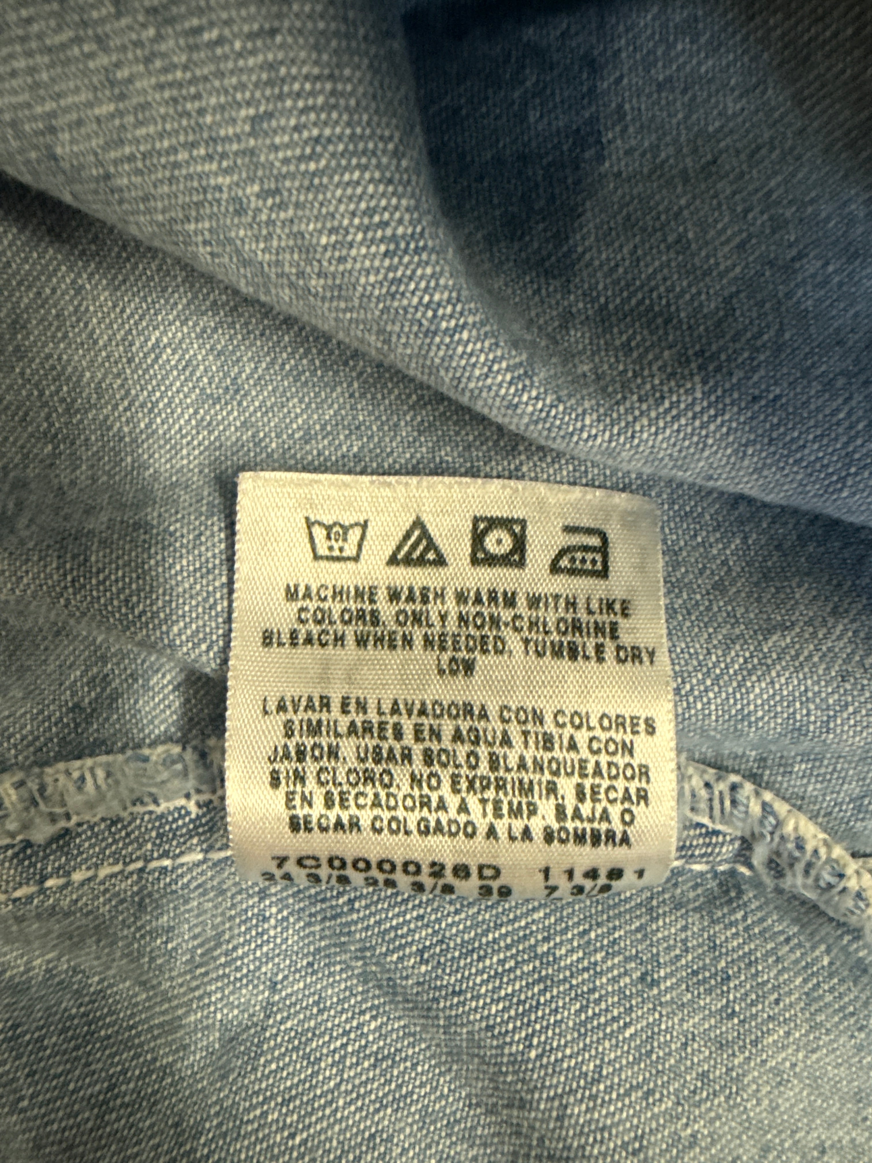 Vtg Elastic Waist Denim Shorts