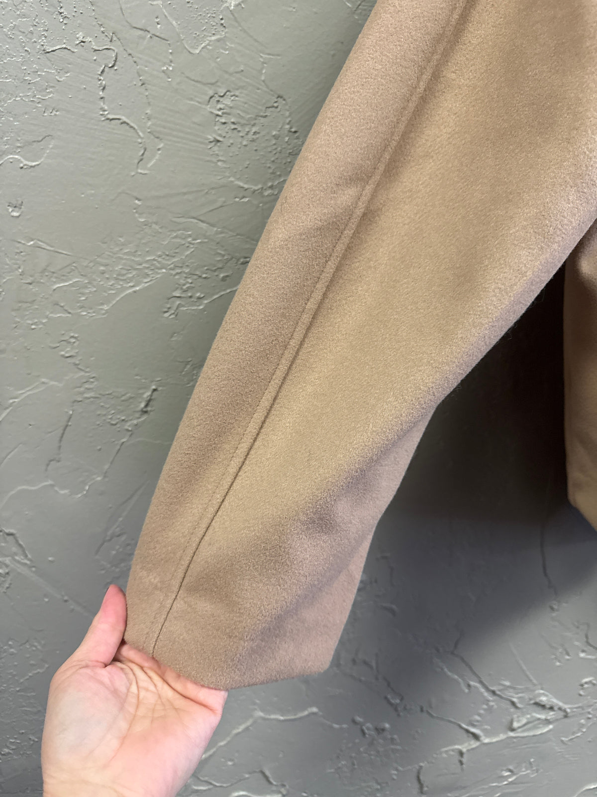 Felted Shawl-Collar Open Jacket