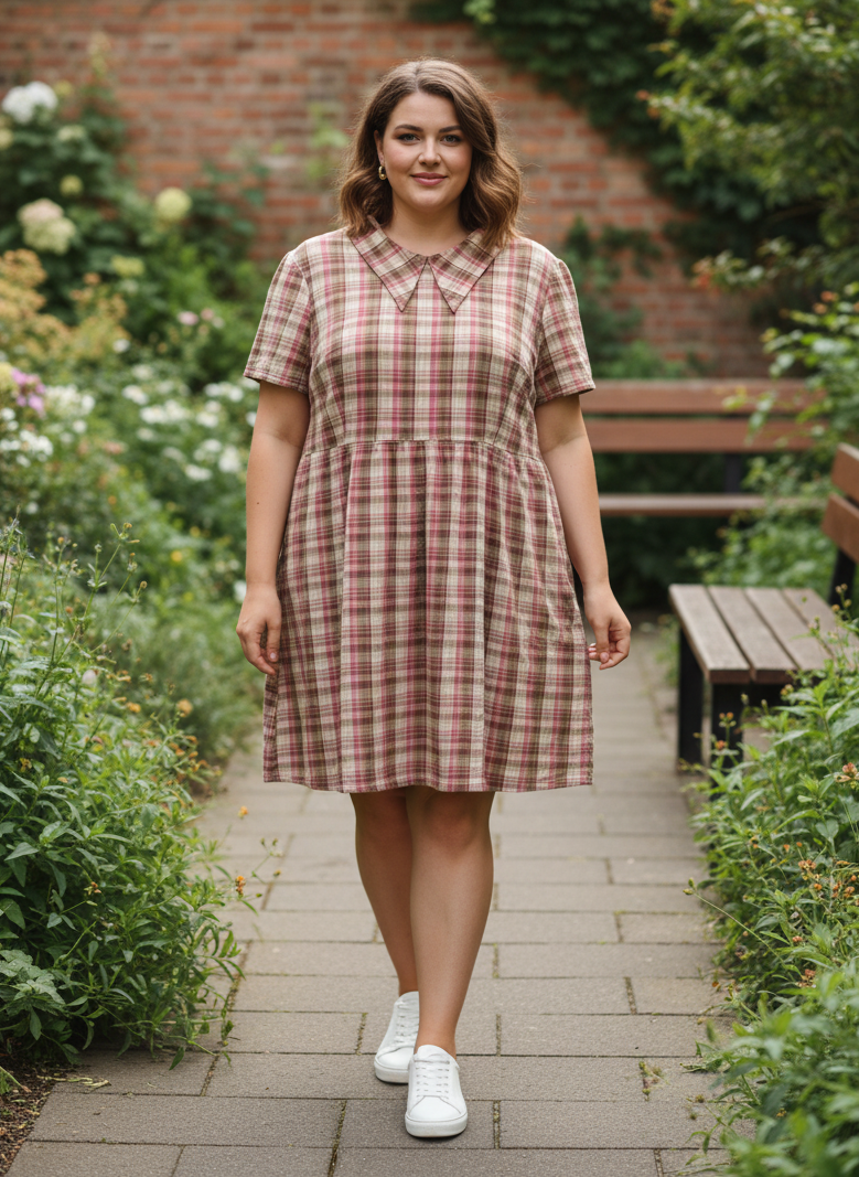 TUESDAY BASSEN PLAID DRESS (org$135)