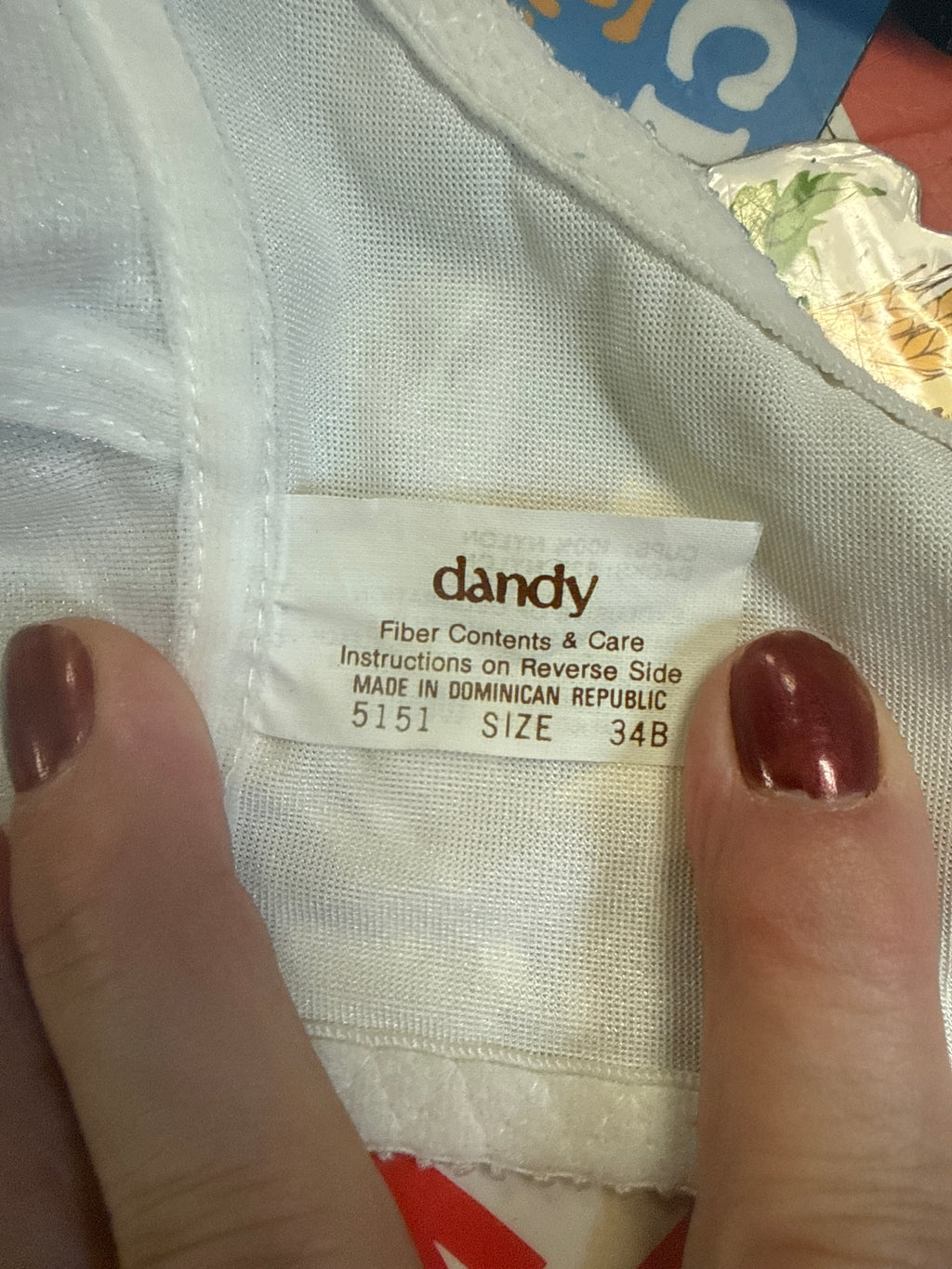 VTG DANDY LACE TRIM BRA