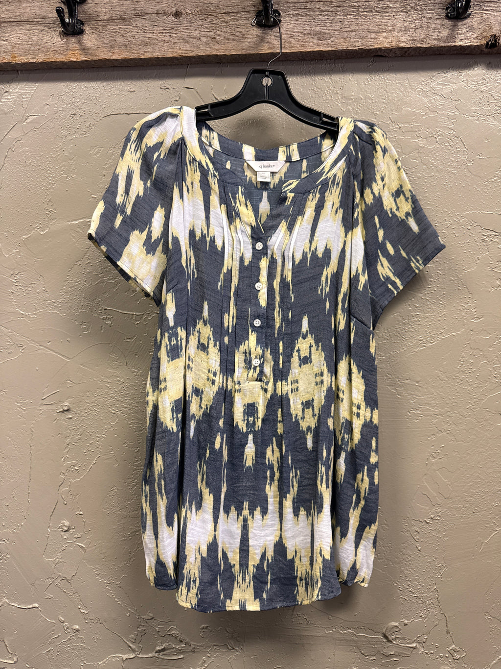 CJ BANKS POPOVER BLOUSE