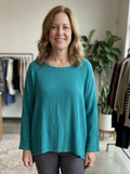 RELAXED LAGENLOOK HIGH-LOW TUNIC