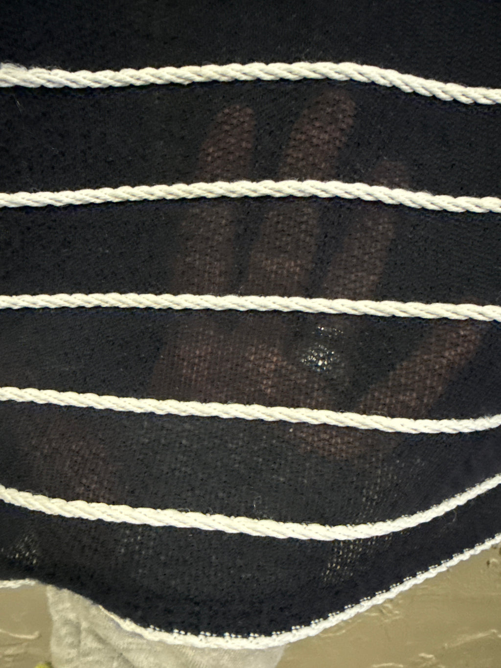 TOPSHOP NAUTICAL STRIPED TOP