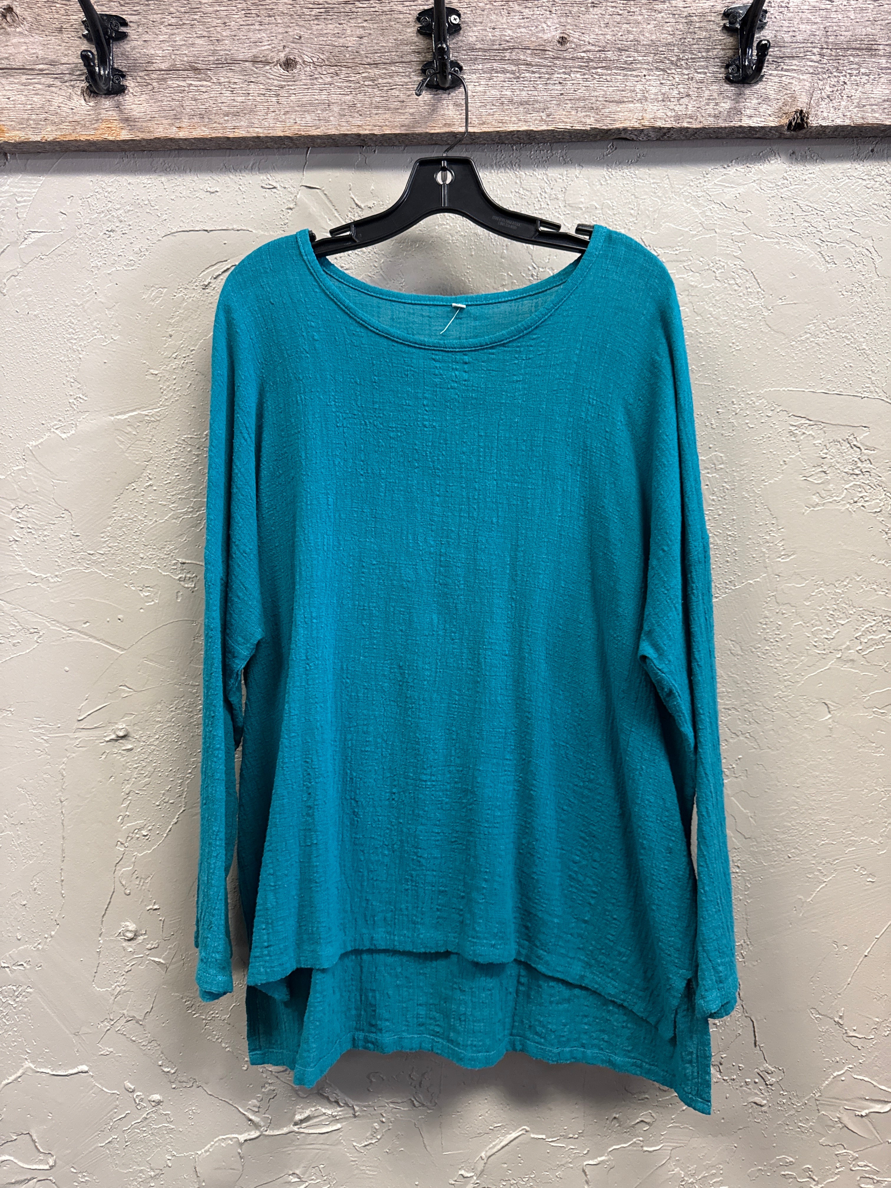 RELAXED LAGENLOOK HIGH-LOW TUNIC